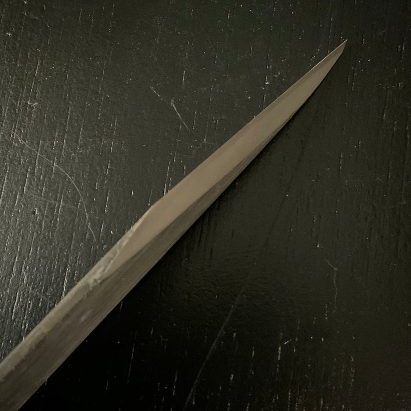 Baishinshi Kunimitsu Kuri Kokatana kiridashi type left hand 梅心子圀光 繰り小刀 切出型 鞘付 左 24mm