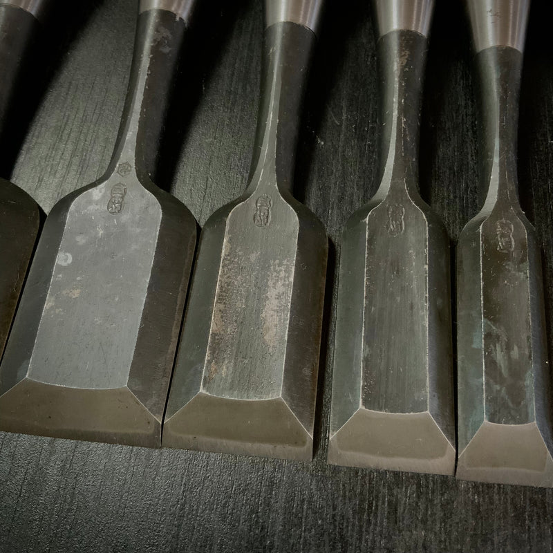 Old stock Ichihiro Bench chisels set 掘出し物 市弘 山崎勇作 追入組鑿 Oirenomi ...