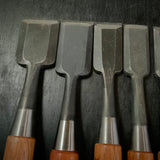 #M166 Mixed Oirenomi chisels set by unknown smith バラ鑿合わせ 追入組鑿 7本組 作者不明