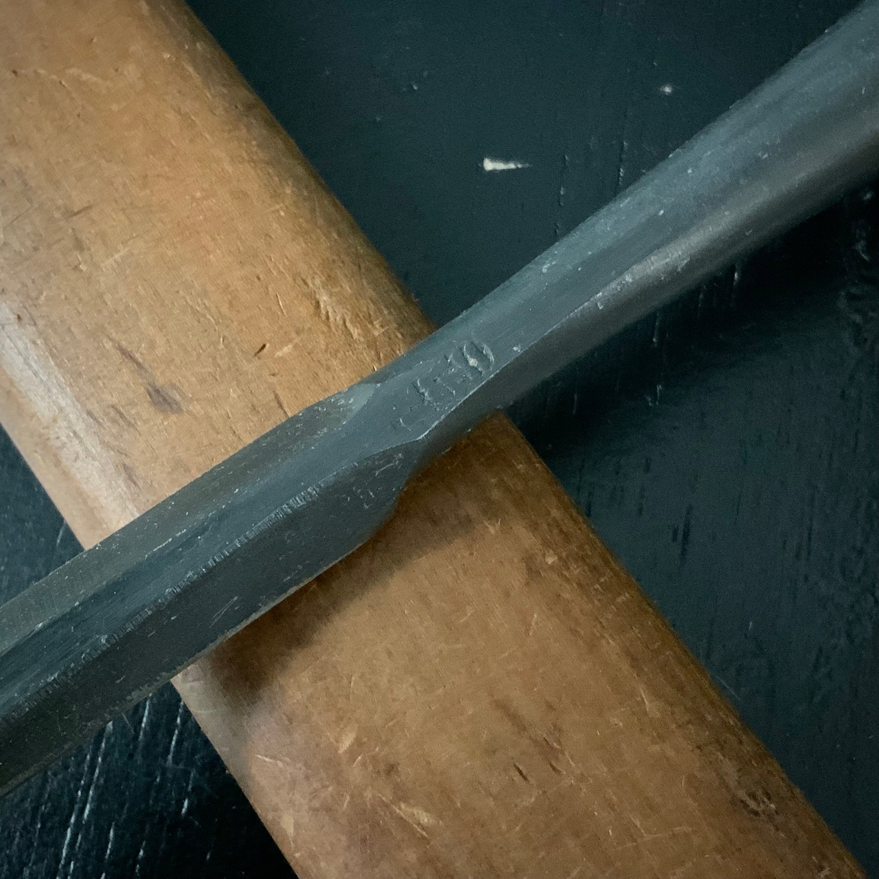 Old stock Fujihiro Sotomaru chisels by Chuutarou Imai & Ichiro Tanaka ・ 今井忠太郎作・ 田中一郎火造 二治弘 外丸鑿