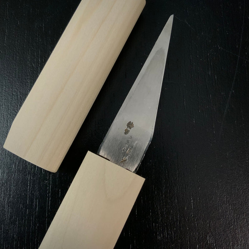 Baishinshi Kunimitsu Long Type Kokatana kiridashi type left hand  梅心子圀光 長刃小刀 特製 鞘付 左 79mm