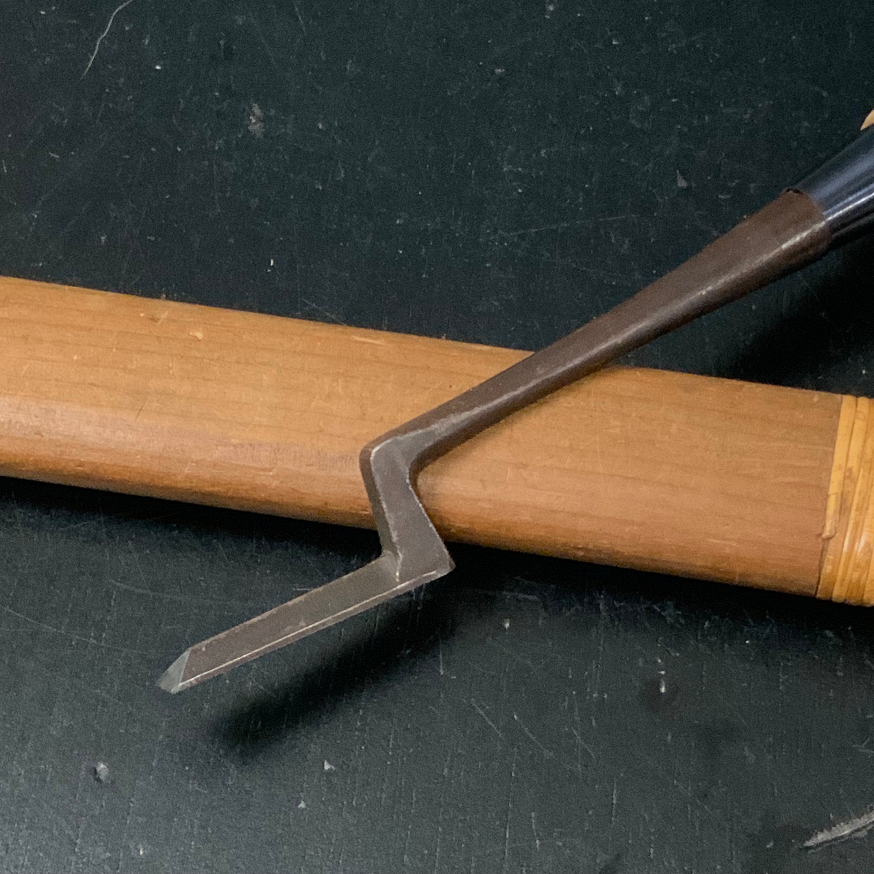 Old stock Hirayoshi Dovetail Trowel chisels (Kotenomi)  掘出し物 平義 鎬 鏝鑿 kotenomi  9mm