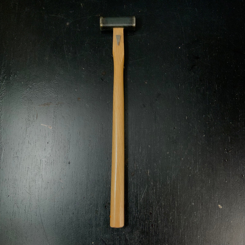 Old stock Suiheiya Square Hammers with Hand-filed Blacksmith Finish Made by Masatsura with handle 掘出し物 正行作 水平屋銘 四角玄翁 柄付 ヤスリ黒仕上 100g