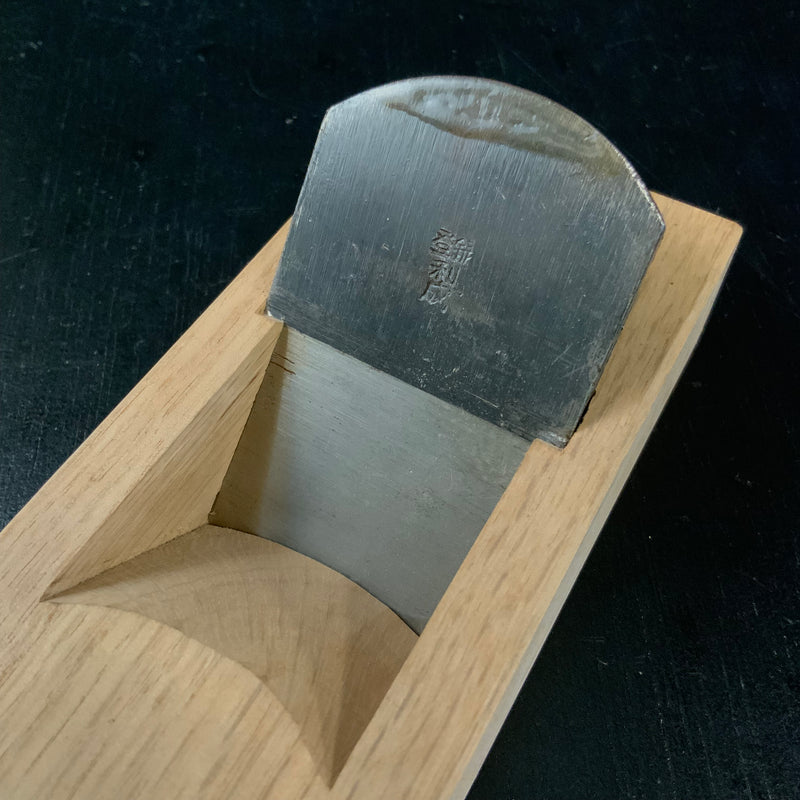 Toshinari Mini Rounding Plane by Komori (Uchimaru Kanna)  利成 小森作 豆内丸鉋  42mm