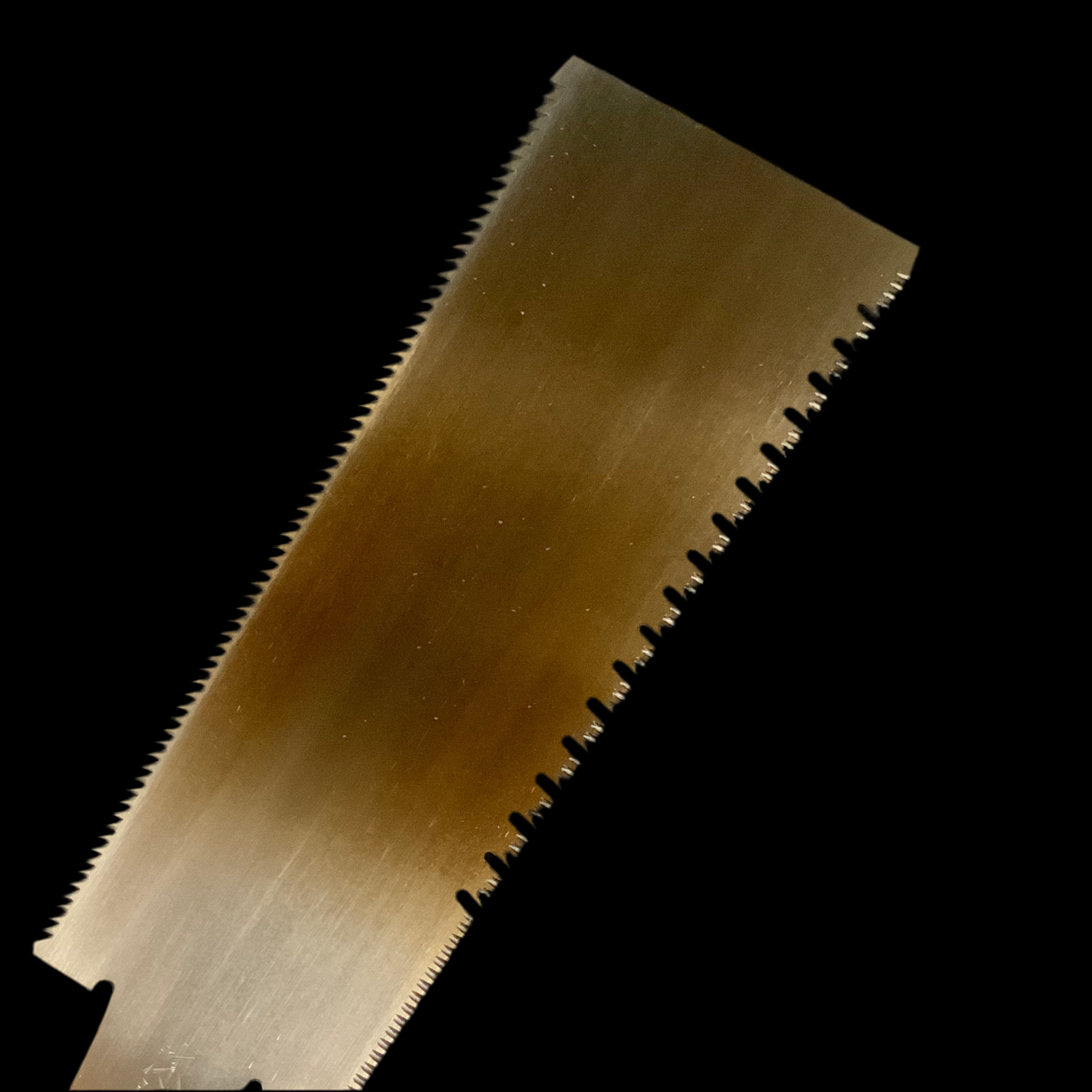 #221   Nagakatsu Double Edge Saw Eddy Type Handles set by Kurashige For Softwood  長勝鋸 渦巻き柄 両刃鋸 針葉材用 240mm