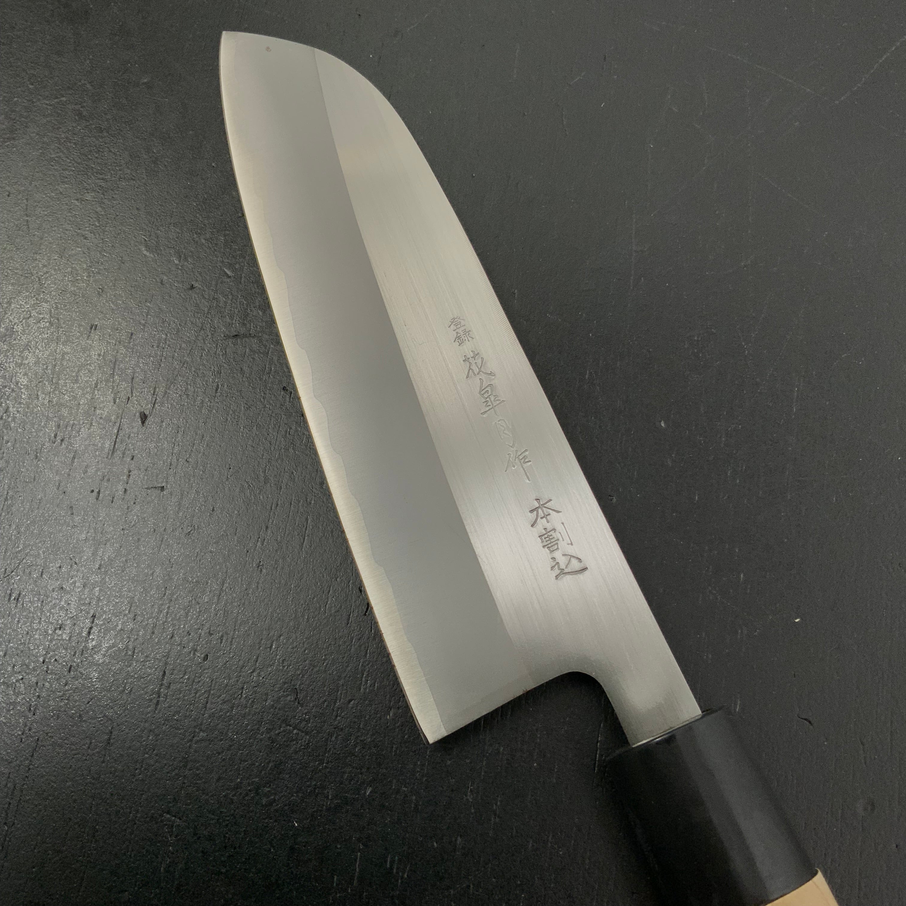 Hanasatsuki Santoku Knife White Steel intercalation 165mm    花皐月 三徳包丁 165mm 白紙網 本割込