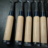 Kiyohisa Bench chisels set by Watanabe Kiyoe 渡辺清栄作 清久 追入鑿 10本組 Oirenomi