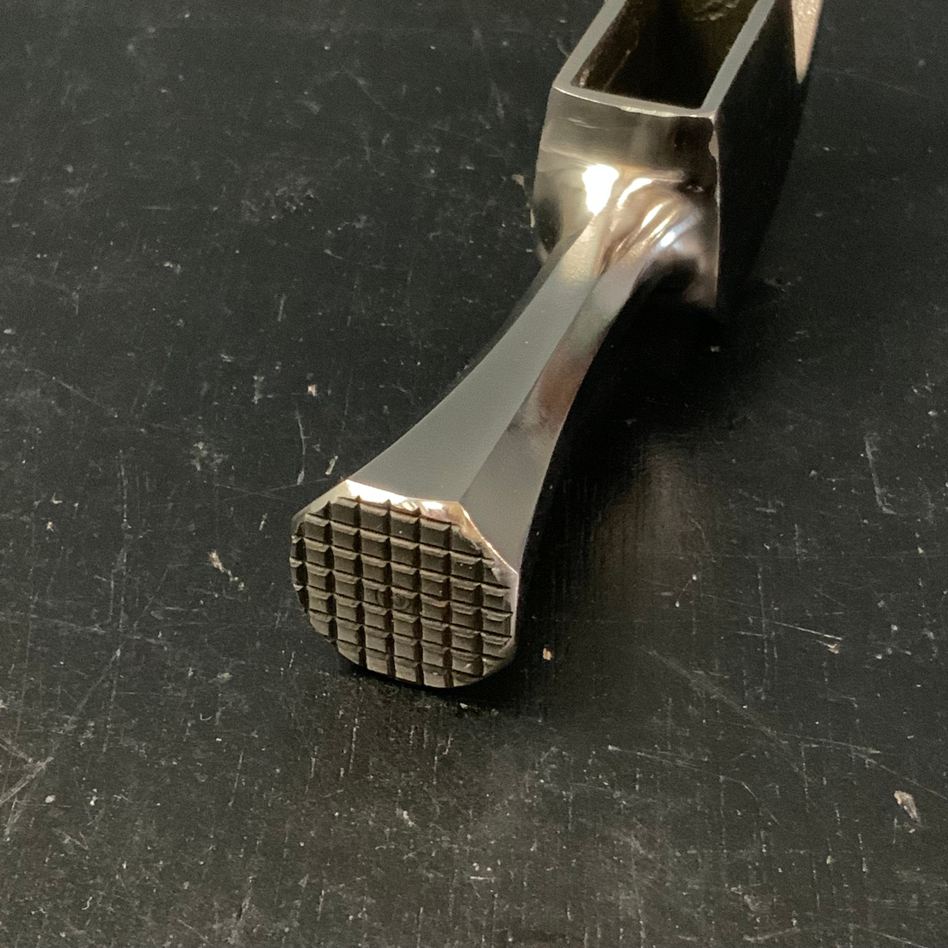 Old stock Dogyu Octagon Kariwaku Stainless steel Hammers Head  掘出し物 土牛  ステンレス製八角仮粋玄能  滑り止め付 頭のみ