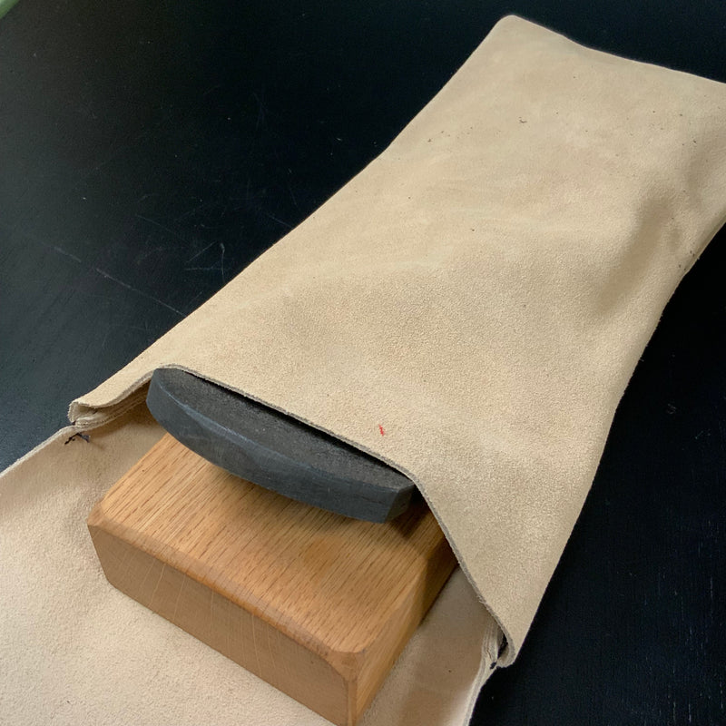 Daido Plane Leather Cloth Bag  ( Up to 70mm Flat Plane )  大道 鉋袋  床ベロア革製　70mm用