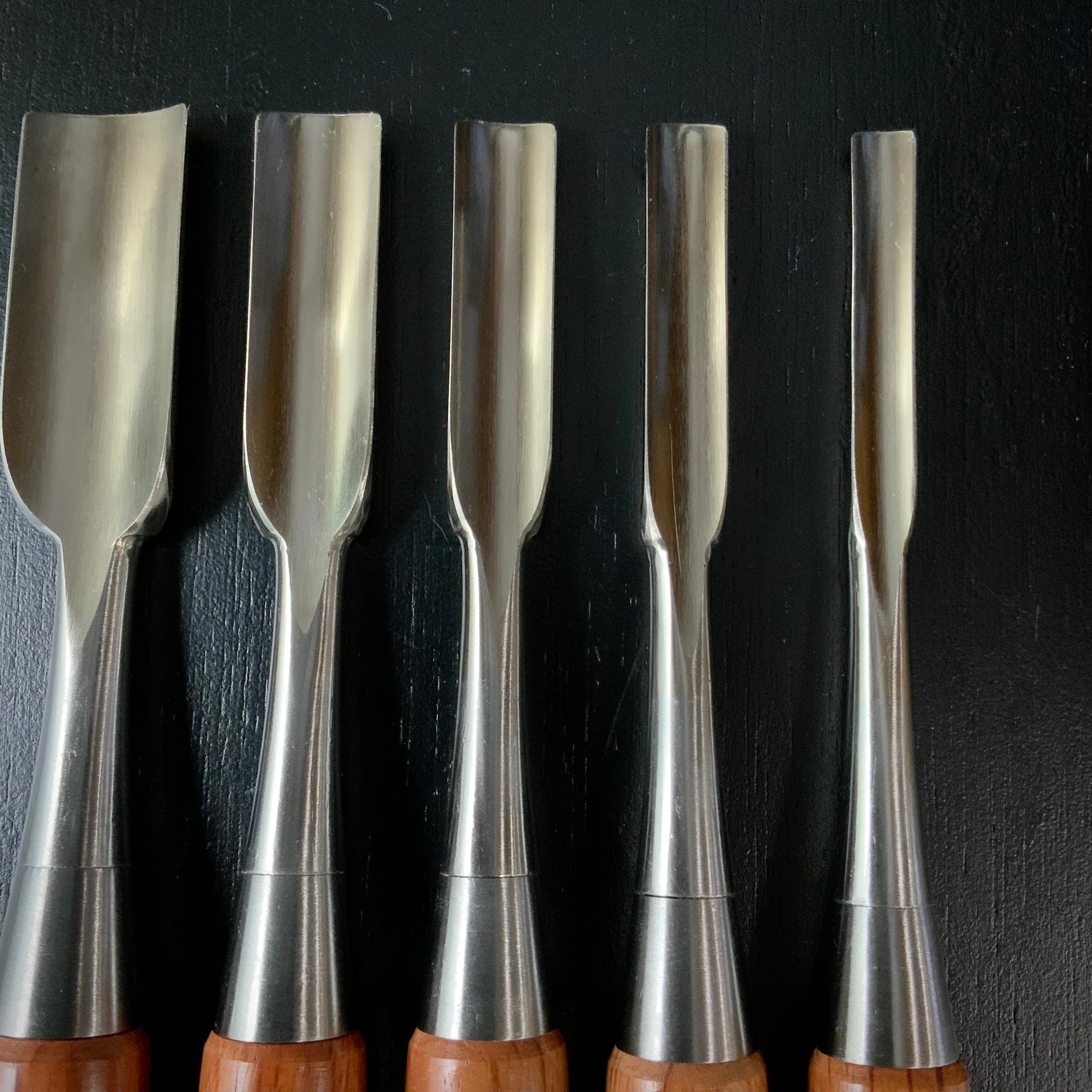 Sukemaru High-Speed Steel uchimaru chisels set 助丸 ハイス 内丸鑿