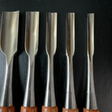 Sukemaru High-Speed Steel uchimaru chisels set 助丸 ハイス 内丸鑿 uchimarunomi 5本組