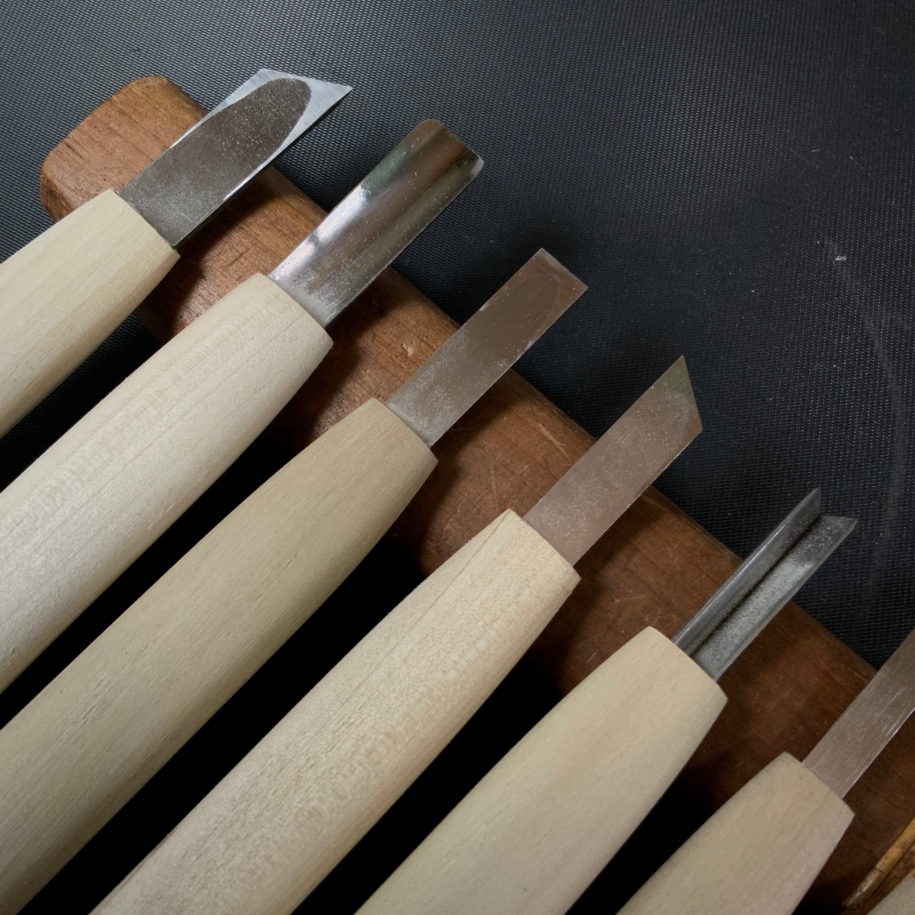 Baishinshi Carving chisels set    /       梅心子 彫刻刀10本組   Chokokuto
