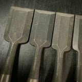 #M165 Mixed Timber chisels set by unknown smith バラ鑿合わせ 叩き組鑿 作者不明