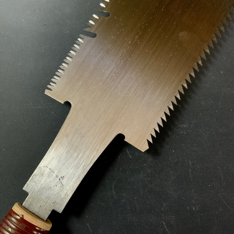 #113 Nagakatsu Double Edge Saw with Eddy Type Handles set by Kurashige 長勝鋸 渦巻き柄 両刃鋸 315mm