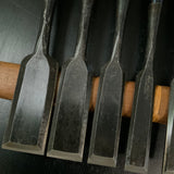 Iwazaki Paring chisels (Usunomi) by Iwazaki Eisuke 岩崎永祐作 岩崎 面取薄鑿 usunomi