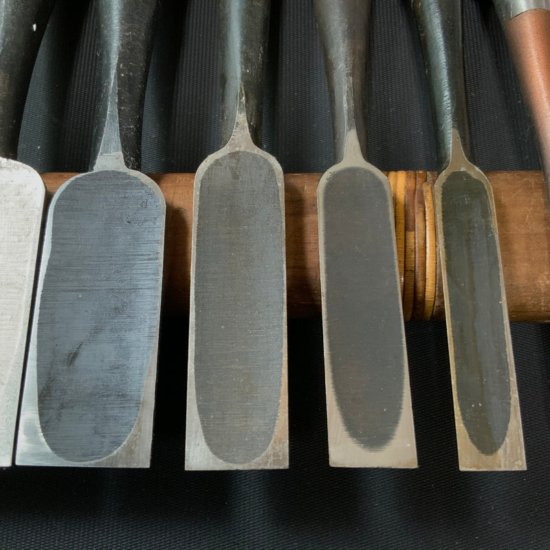 #M141  Mixed set for beginner Bench chisels set by  バラ鑿合わせ 初心者におすすめ 追入組鑿