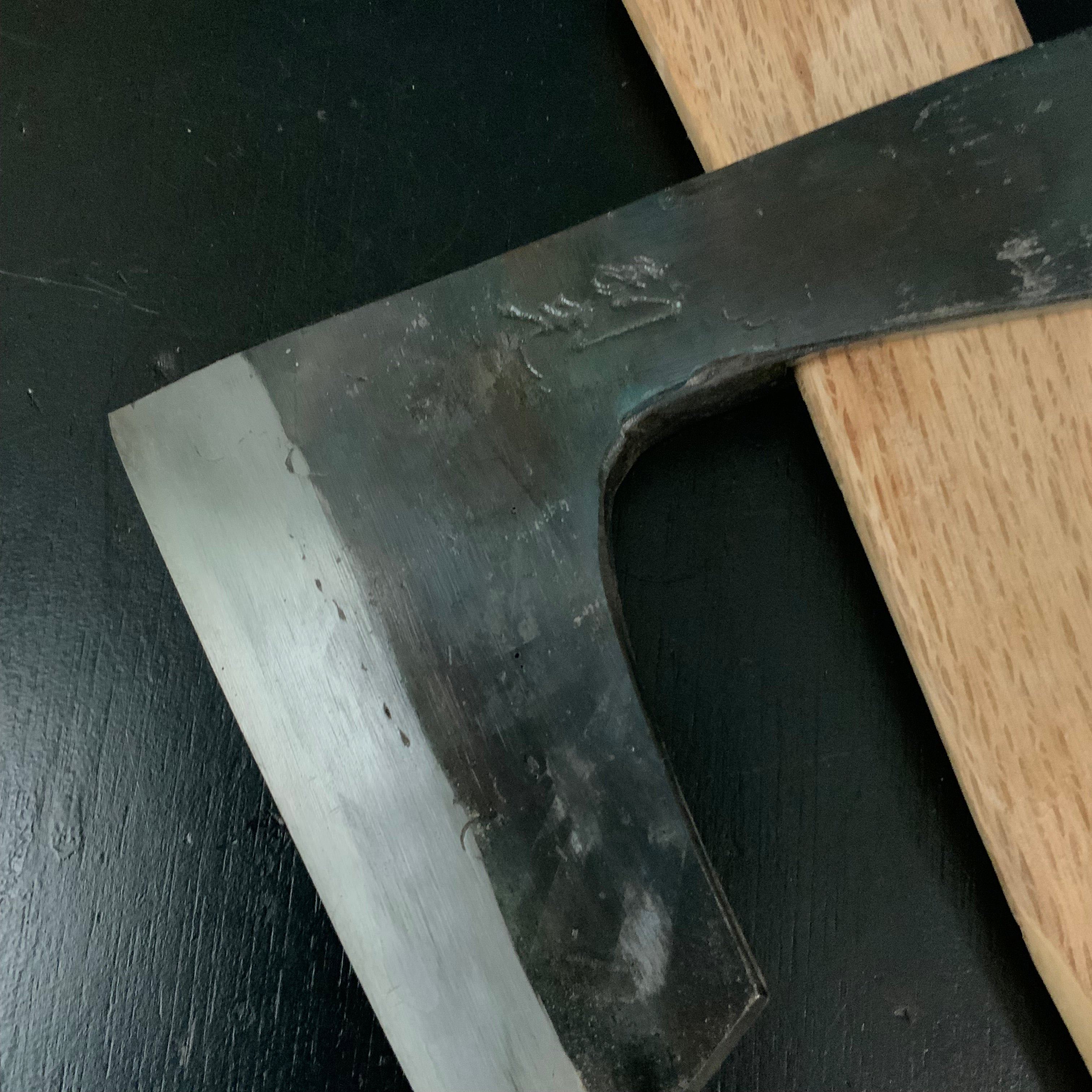 Mk19 Old stock Japanese Carpenter's Axe 掘出し物 鉞 木割り斧 Masakari