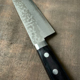 Haku-un Gyuto knife  with a 17-layer stainless steel cladding 本鍛造白雲  Ｖ金10号口金付積層牛刀 180mm