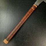 #151 Nagakatsu Dozuki Saw Cross cut with Eddy Type Handles set by Kurashige 渦巻き柄 胴突き鋸 275mm