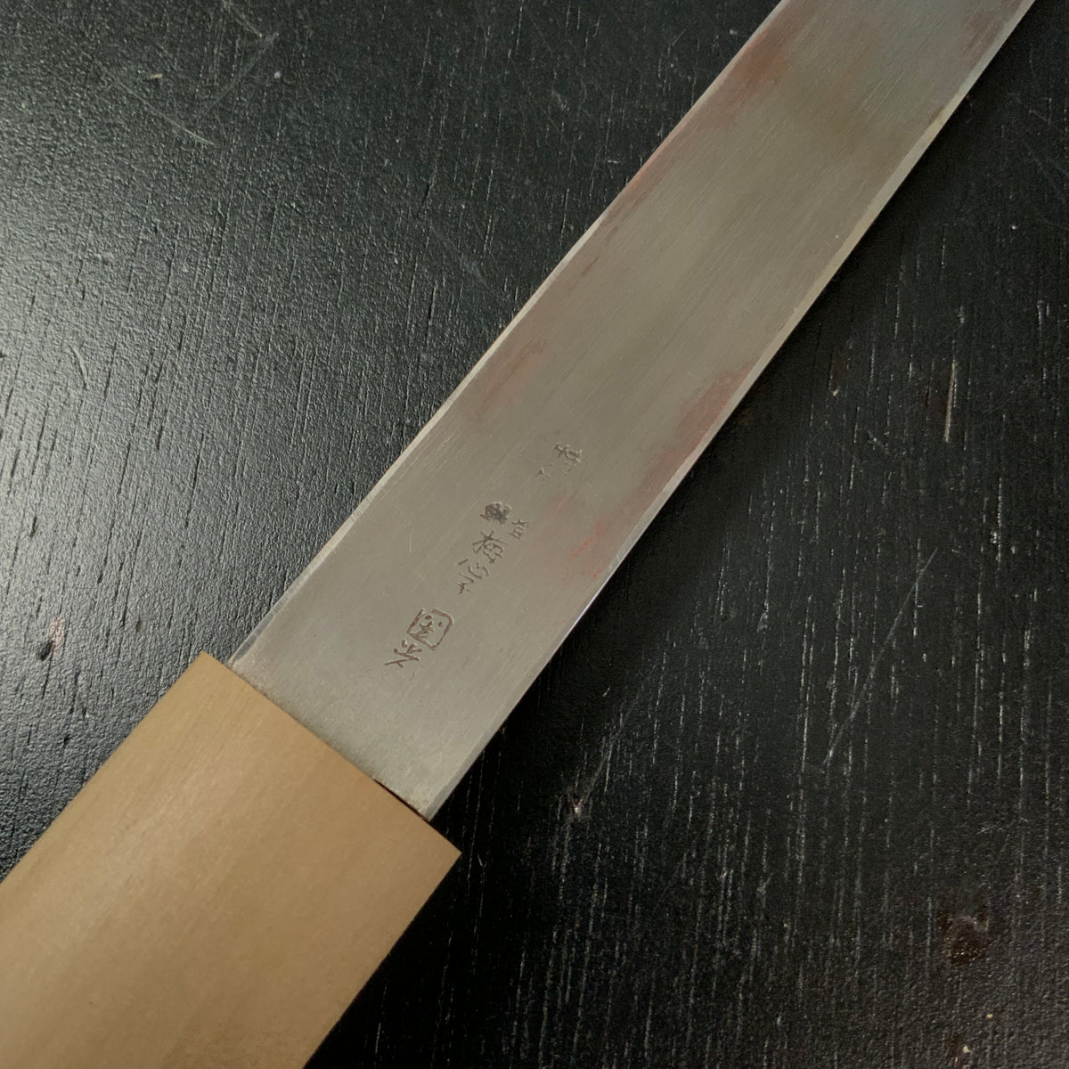 Old stock Baishinshi Kyoshiya Kokatana    /      掘出し物 國光 梅心子 手打 経師屋小刀 右
