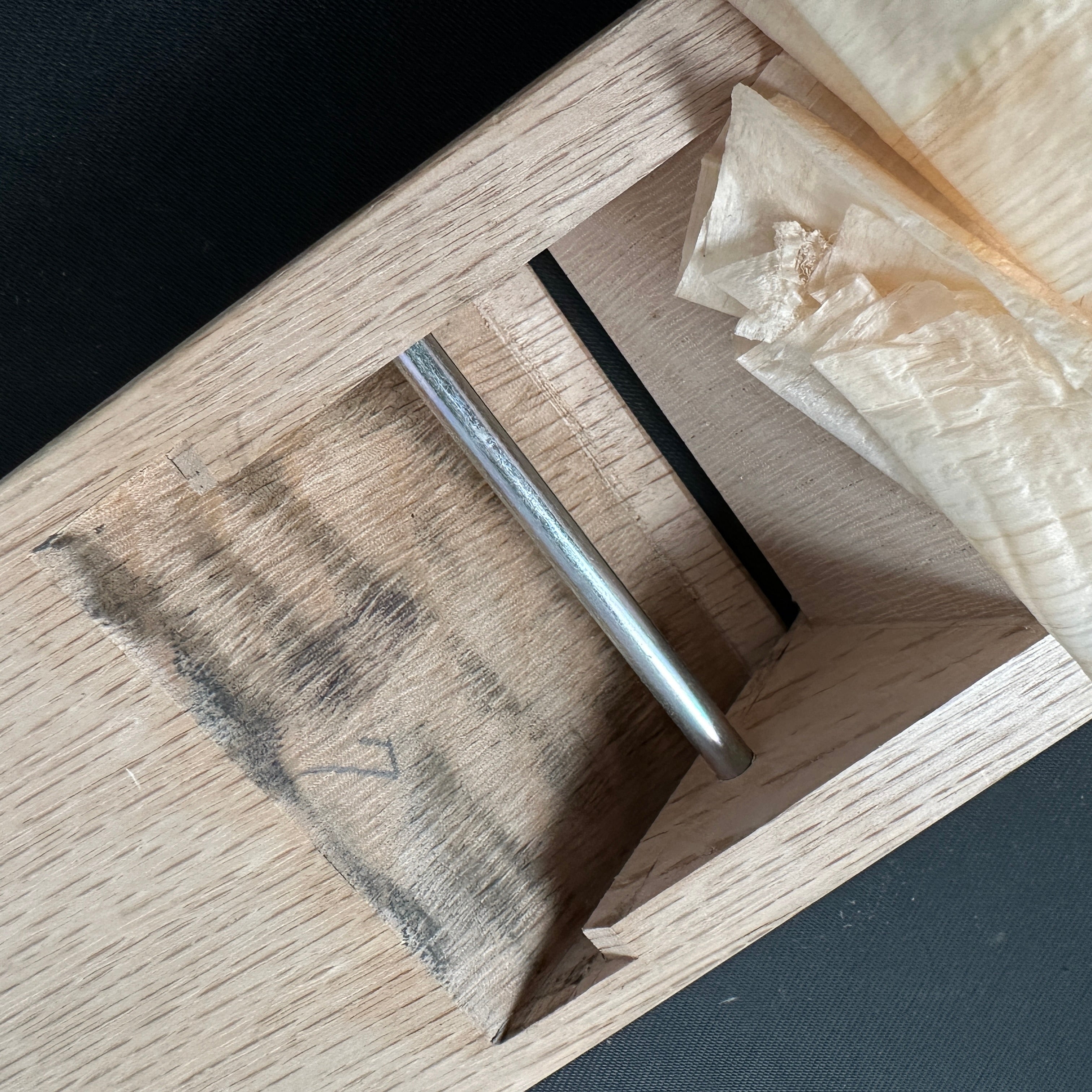 使用する準備ができて！昇運鶴平滑鉋 (カンナ) 小吉屋ボディ 初心者