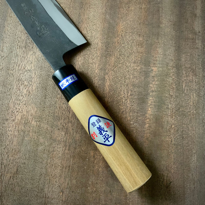 Gihei Santoku Bocho with blue steel    /     義平 三徳包丁 青紙付 165mm