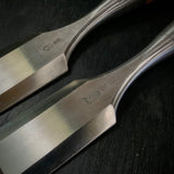 Old stock Sukemaru  High-Speed Steel Bench chisels 掘出し物 助丸 ハイス鋼ダメ切り鑿 三つ裏 Damekirinomi 42,48mm