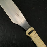 Japanese razor by Shigeru Tomida  hammered mark striped pattern 富田滋作 日本剃刀 槌目 藤巻柄 50mm