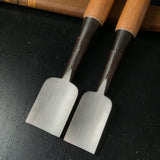 Doushin Tasai carving chisel (Uchimaru) with Japanese Red Oak   田斎作 童心 木彫追入内丸鑿 白樫柄 uchimaru