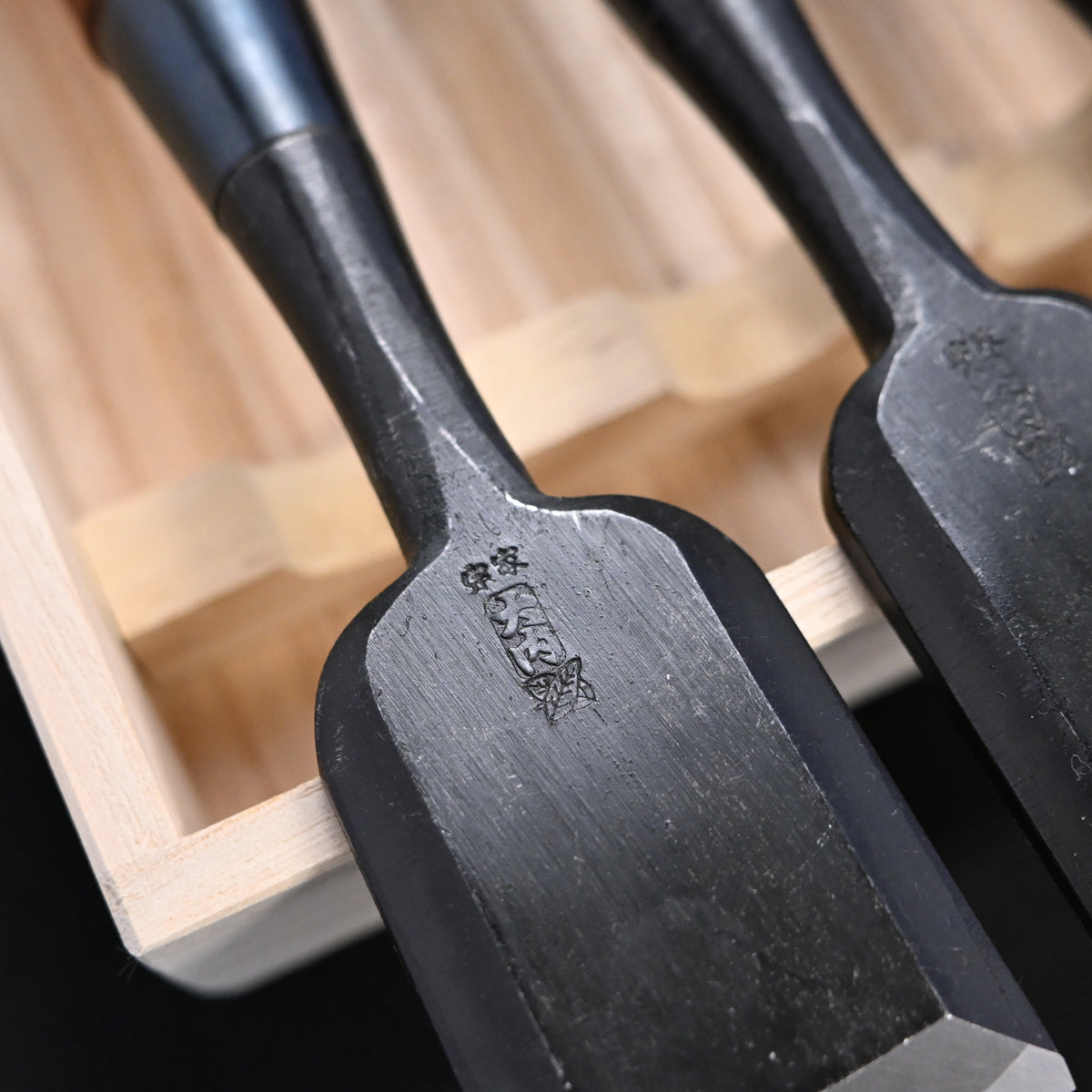 宗家大内 追入組鑿 紫檀柄 桐箱付    Ouchi Bench chisels set RoseWood Handle by Ouchi 4th generation #7
