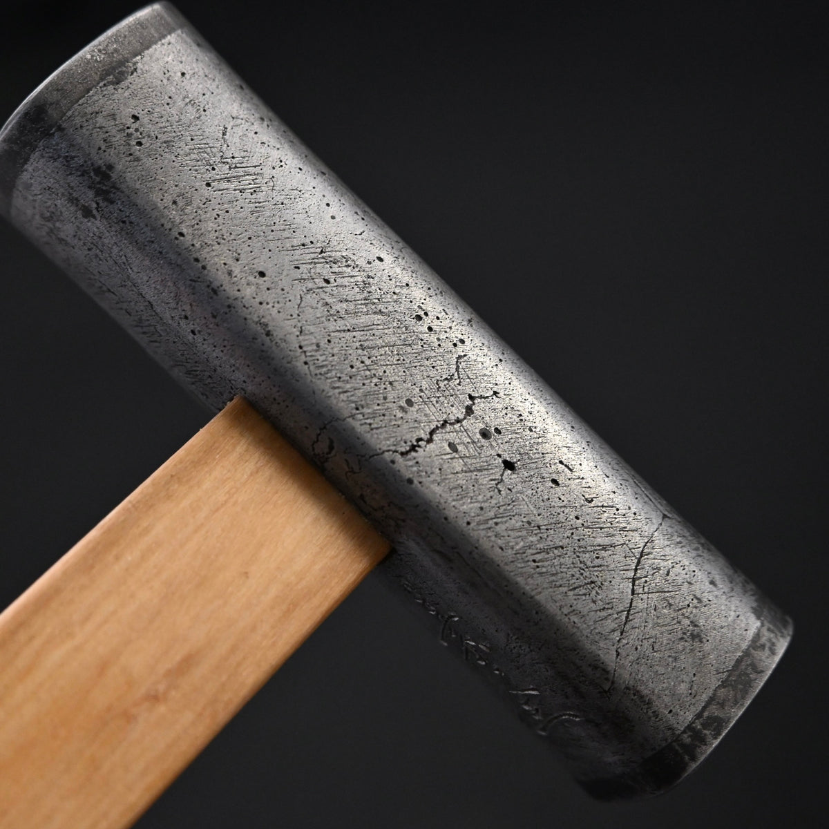 Sozen Square Hammers Damascus finish with Ushigoroshi Handle 素全 四角玄翁 ダマスカス鋼 ウシゴロシ柄入