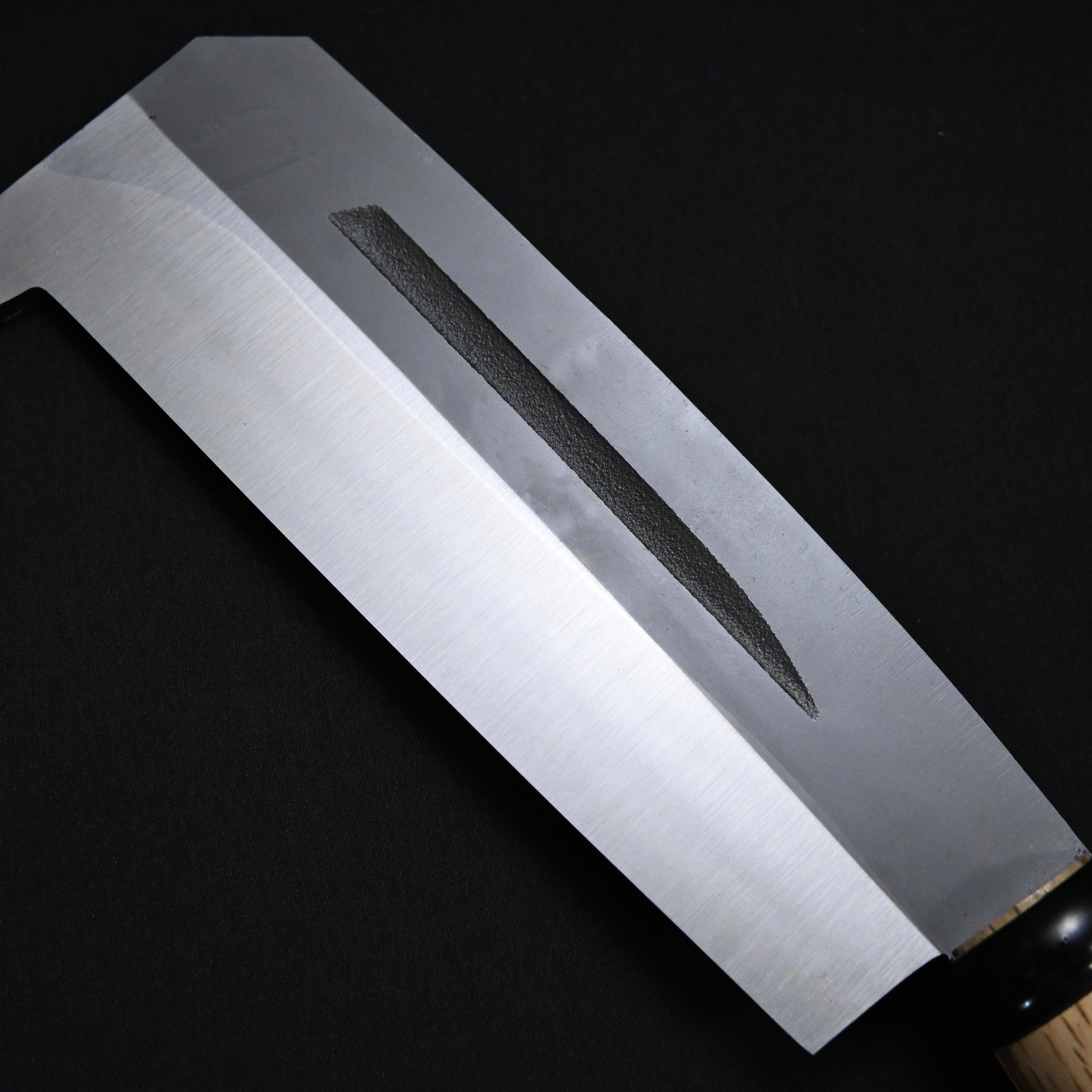 Ryuosai Hashitsuki Nata 180mm with blade guard    竜王斎 箸付鉈  180mm 刃あて付