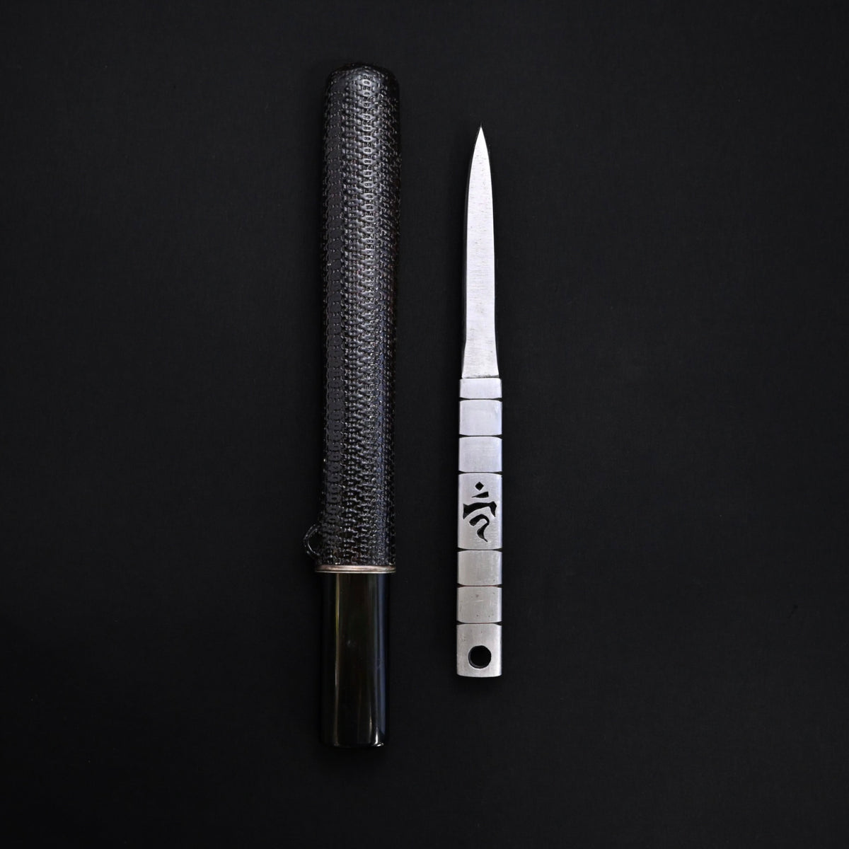 Kengata Knife Sukemaru 3rd generation  碓氷金三郎 剣型刀子「梵字 透かし」 三代目助丸作