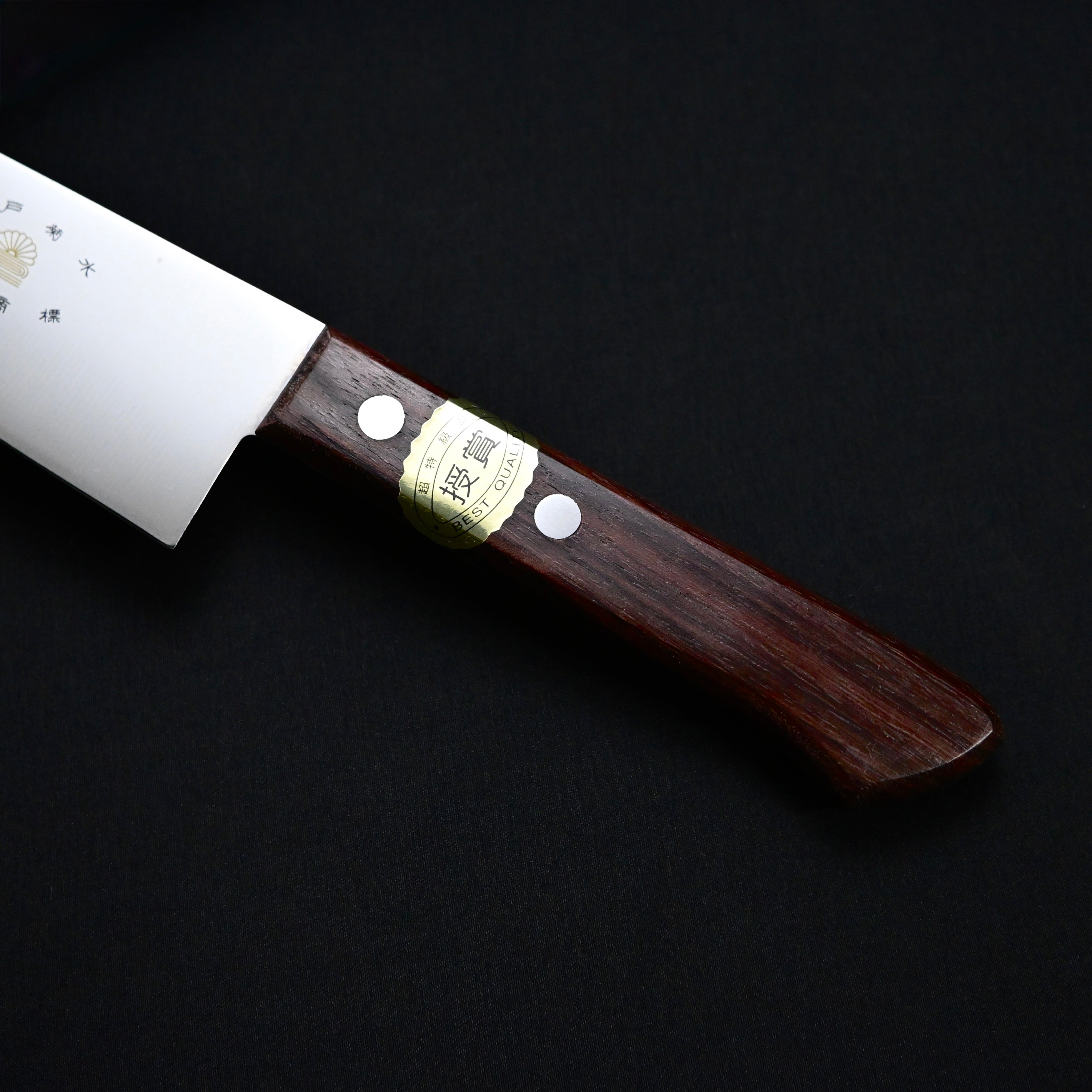 江戸菊水 ステンレス 牛刀包丁180mm ローズ柄    180mm  Edo Kikusui Stainless Steel Gyuto Knife