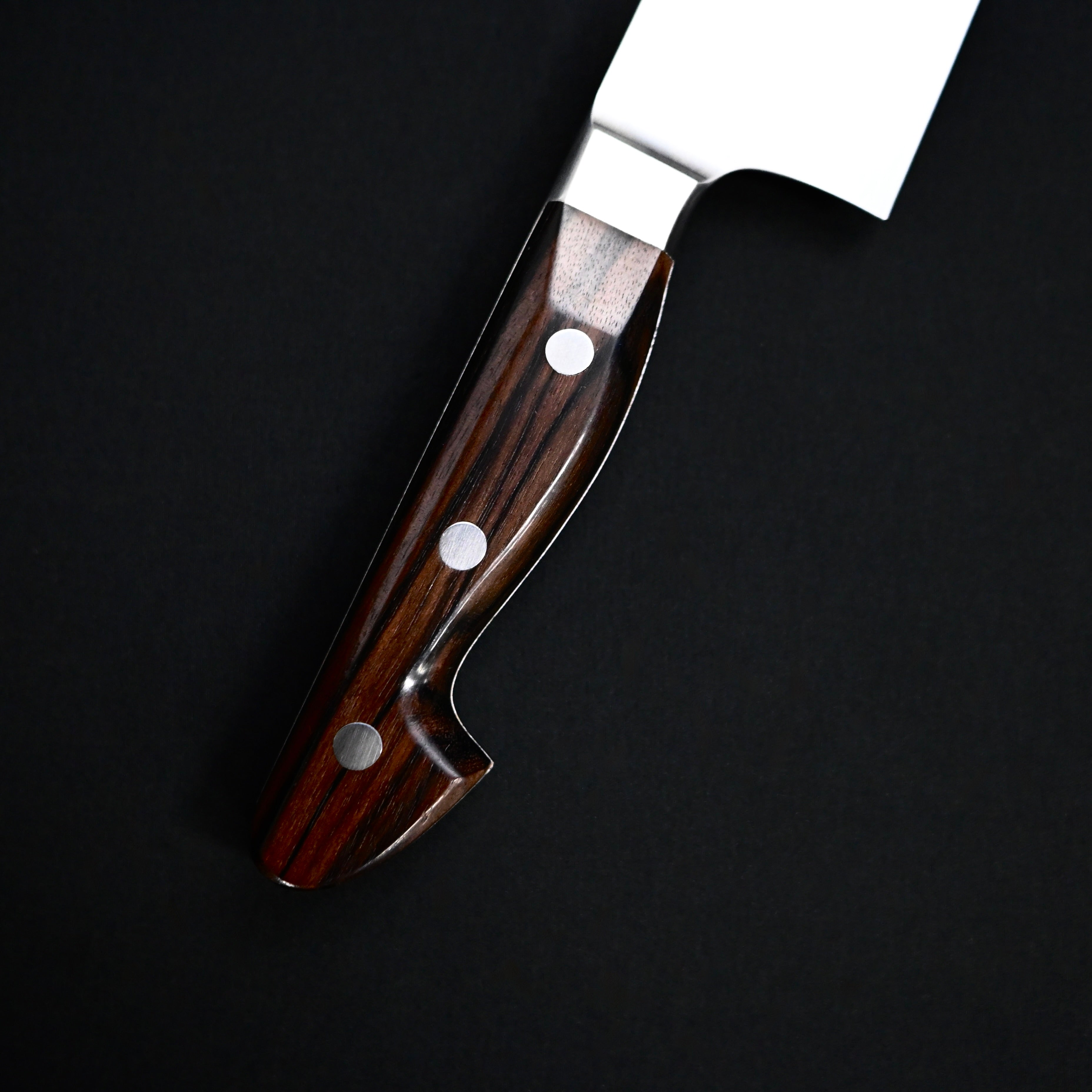 Shigefusa Kasumi Western Handle Gyuto With brim 240mm　重房作 霞 牛刀 西洋型 ツバ付 240mm