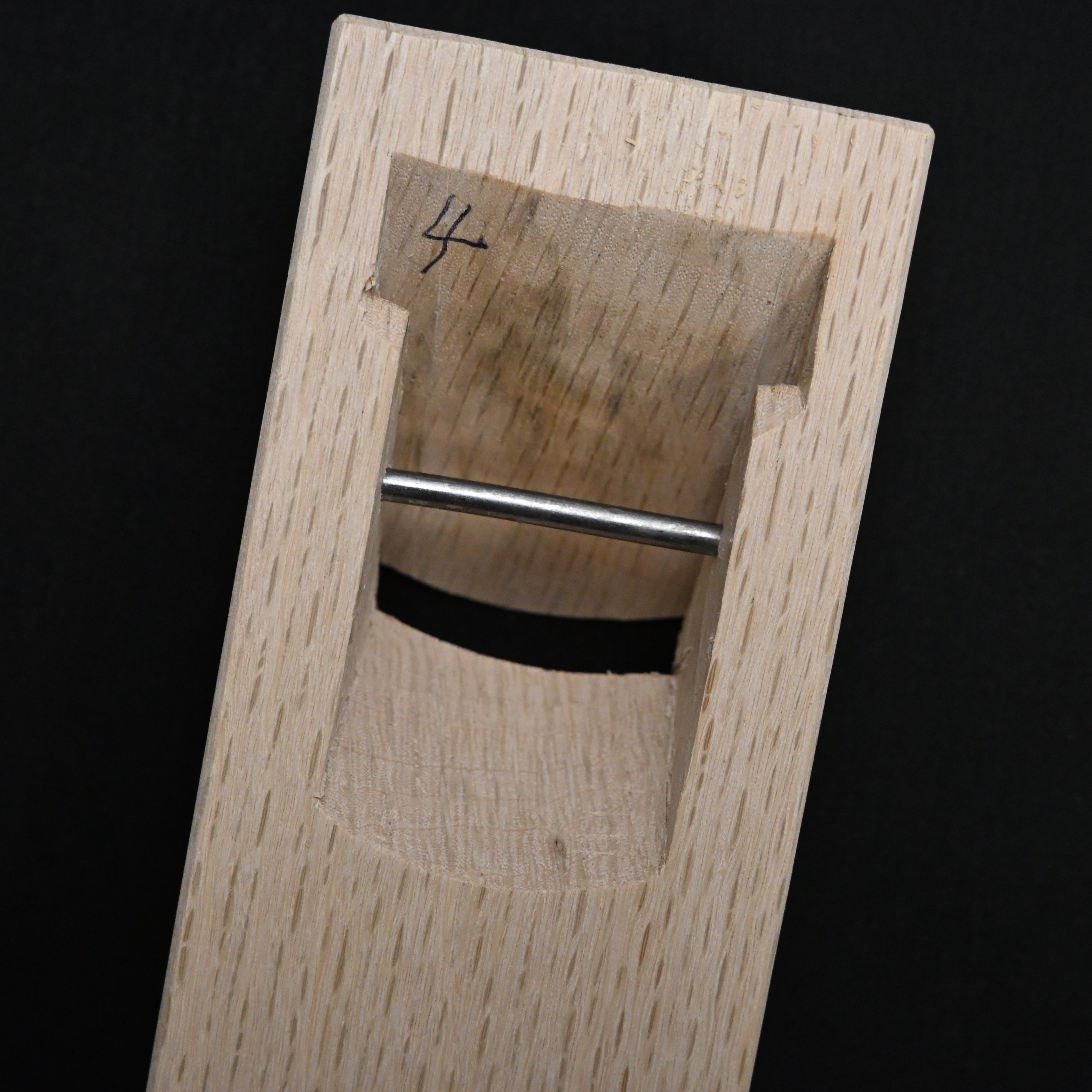 Kouetsu Spoon bottom plane (Shihosori-Kanna) with Blue steel  侊悦 四方反鉋 青紙鋼 裏金付