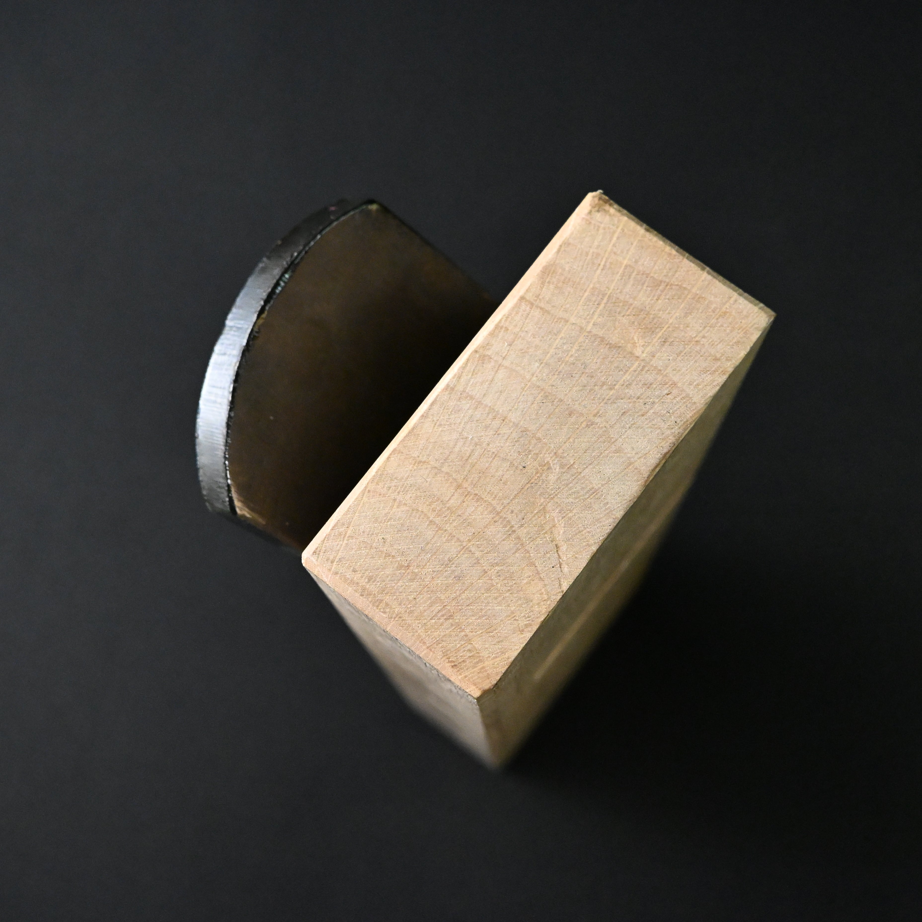 Old stock Etsuei Rabbet Plane with Blue steel      掘り出し物 侊英 際鉋 青紙鋼