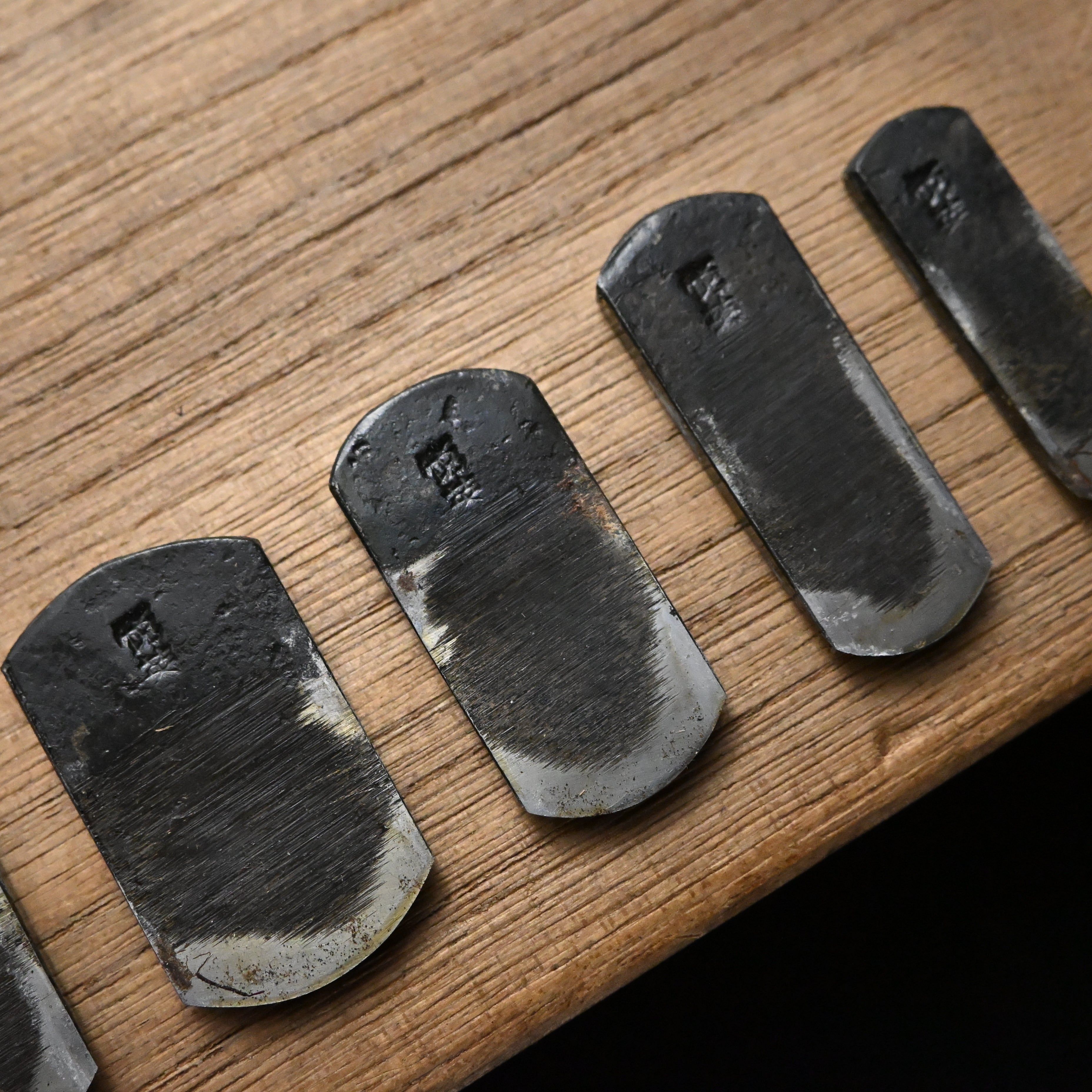 掘出し物 悦英  極豆外丸組鉋 5本組   Old stock Etsuei Small Round Plane set (Sotomaru) 5pc