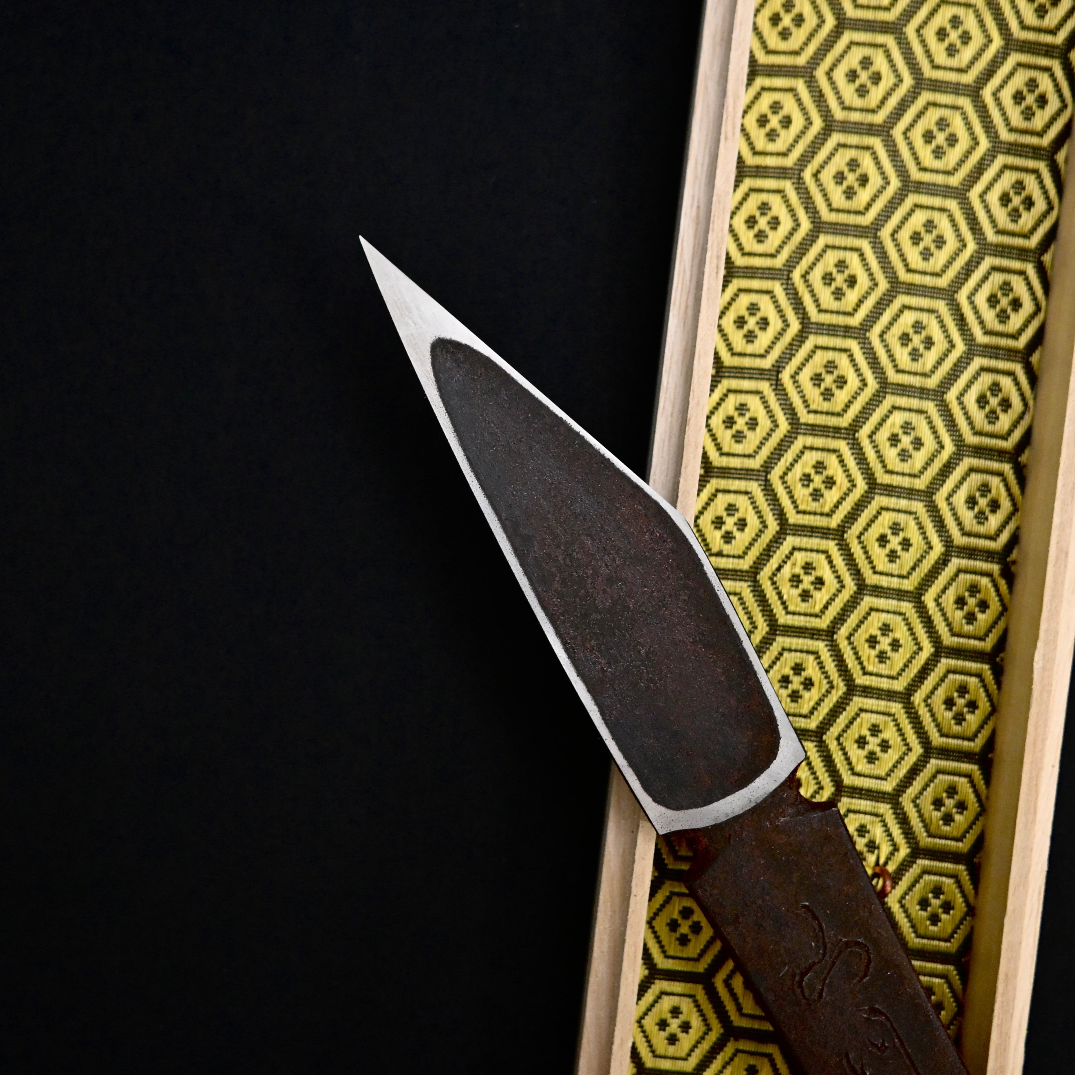 Sansen Iiki-Hirotsugu Left hand Kiridashi by Sozen Carving  山川異域 廣貢 素全作 切出し小刀 左 24mm