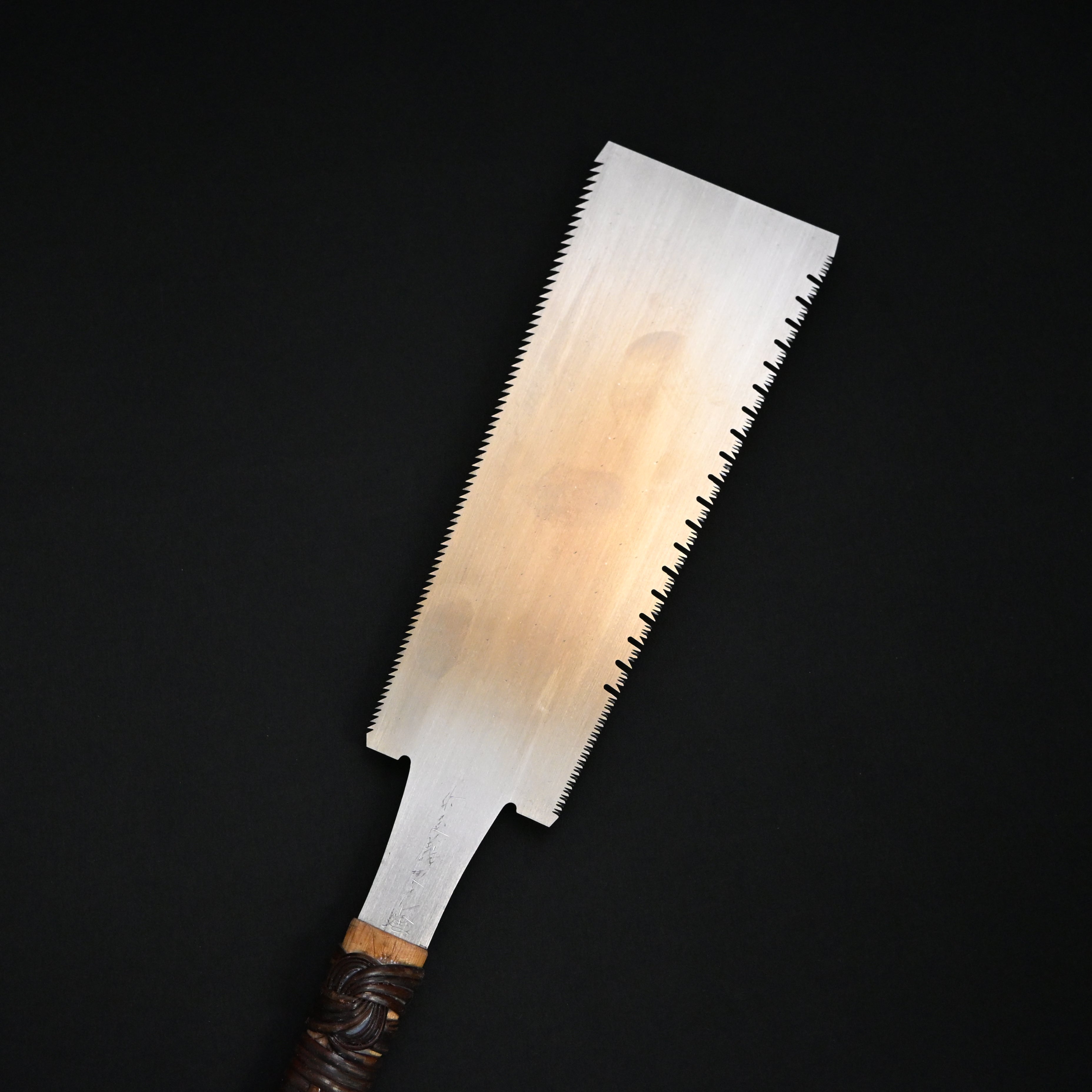 #220  Nagakatsu Double Edge Saw Eddy Type Handles set by Kurashige For HardWood 渦巻き柄 両刃鋸 210mm 広葉材用