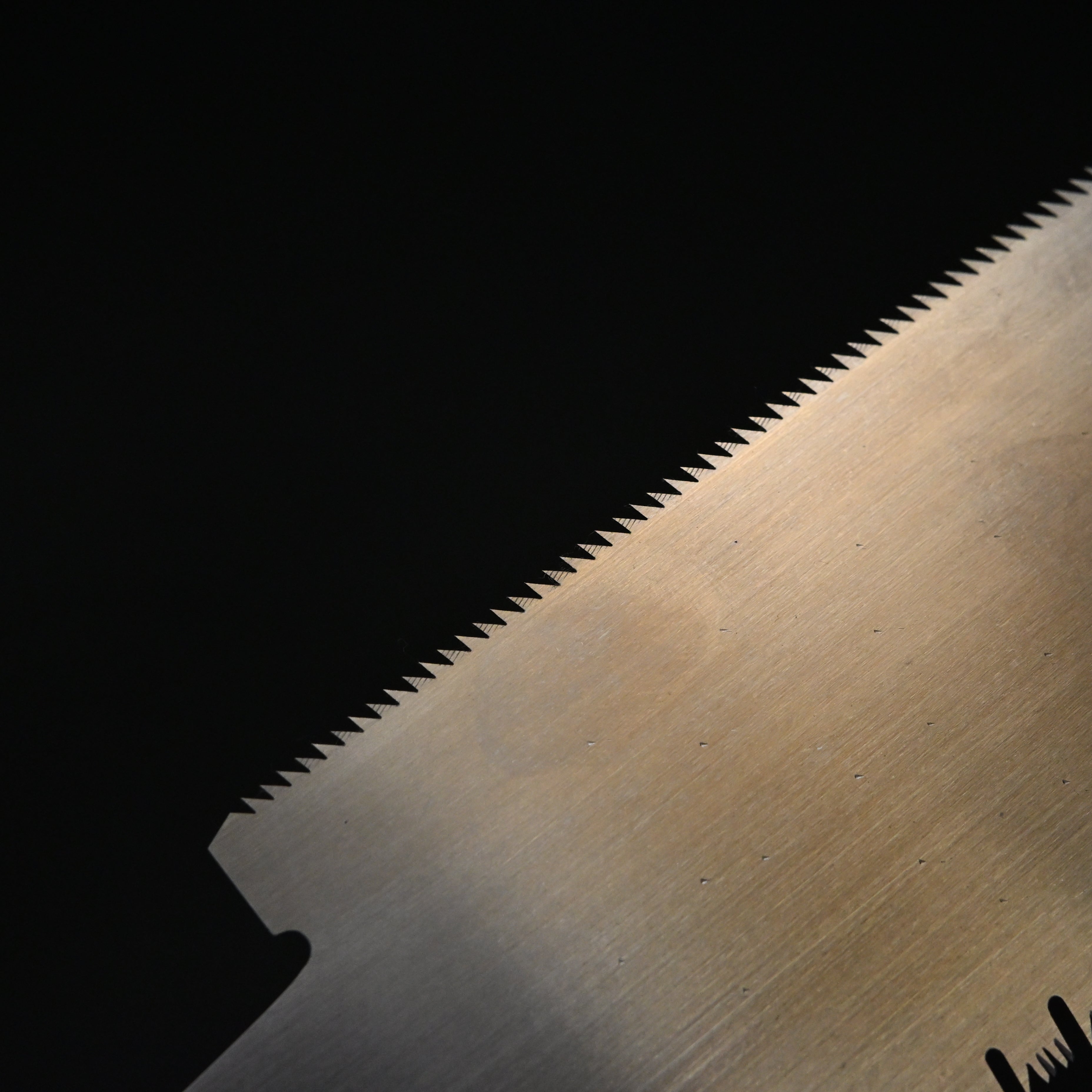#220  Nagakatsu Double Edge Saw Eddy Type Handles set by Kurashige For HardWood 渦巻き柄 両刃鋸 210mm 広葉材用