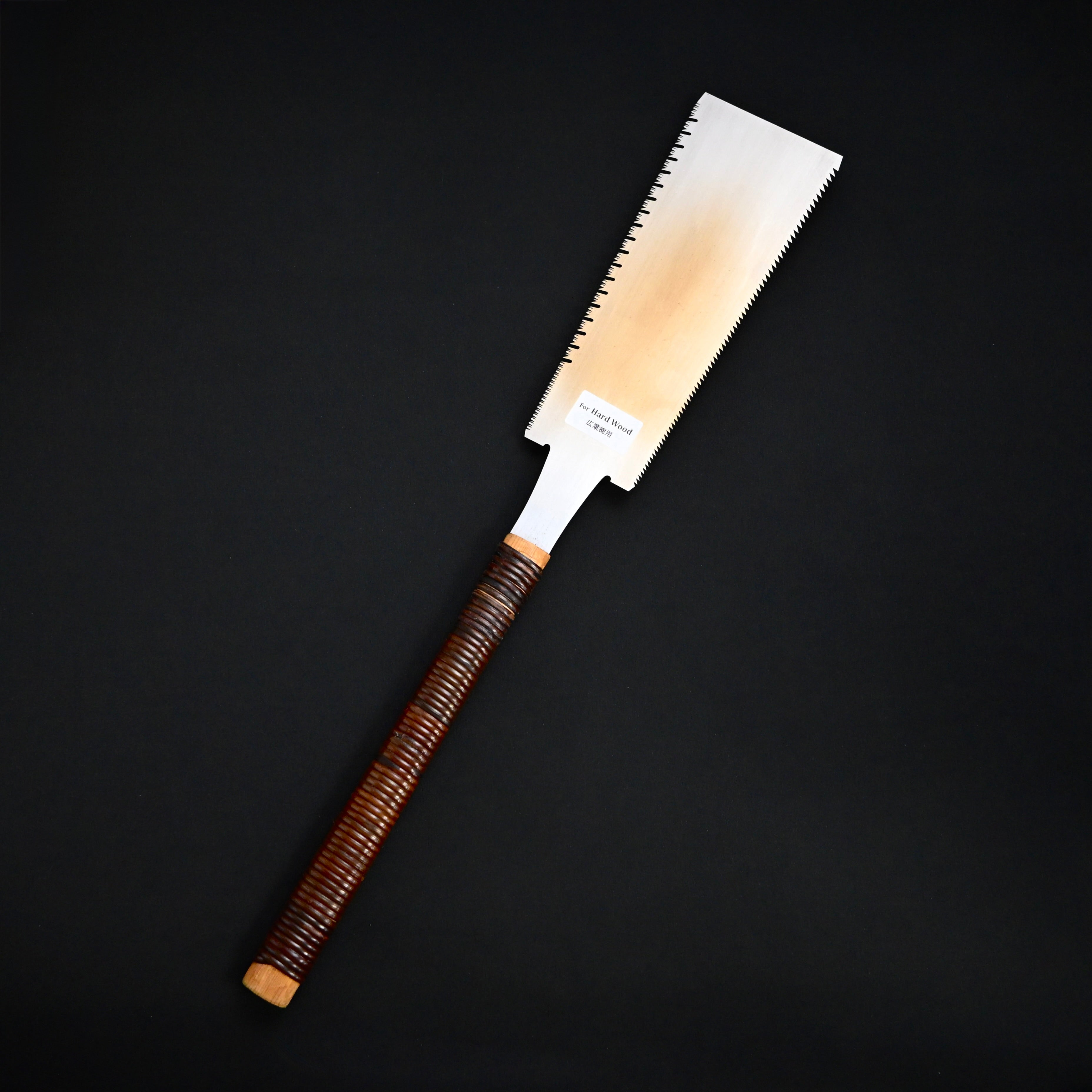 #220  Nagakatsu Double Edge Saw Eddy Type Handles set by Kurashige For HardWood 渦巻き柄 両刃鋸 210mm 広葉材用
