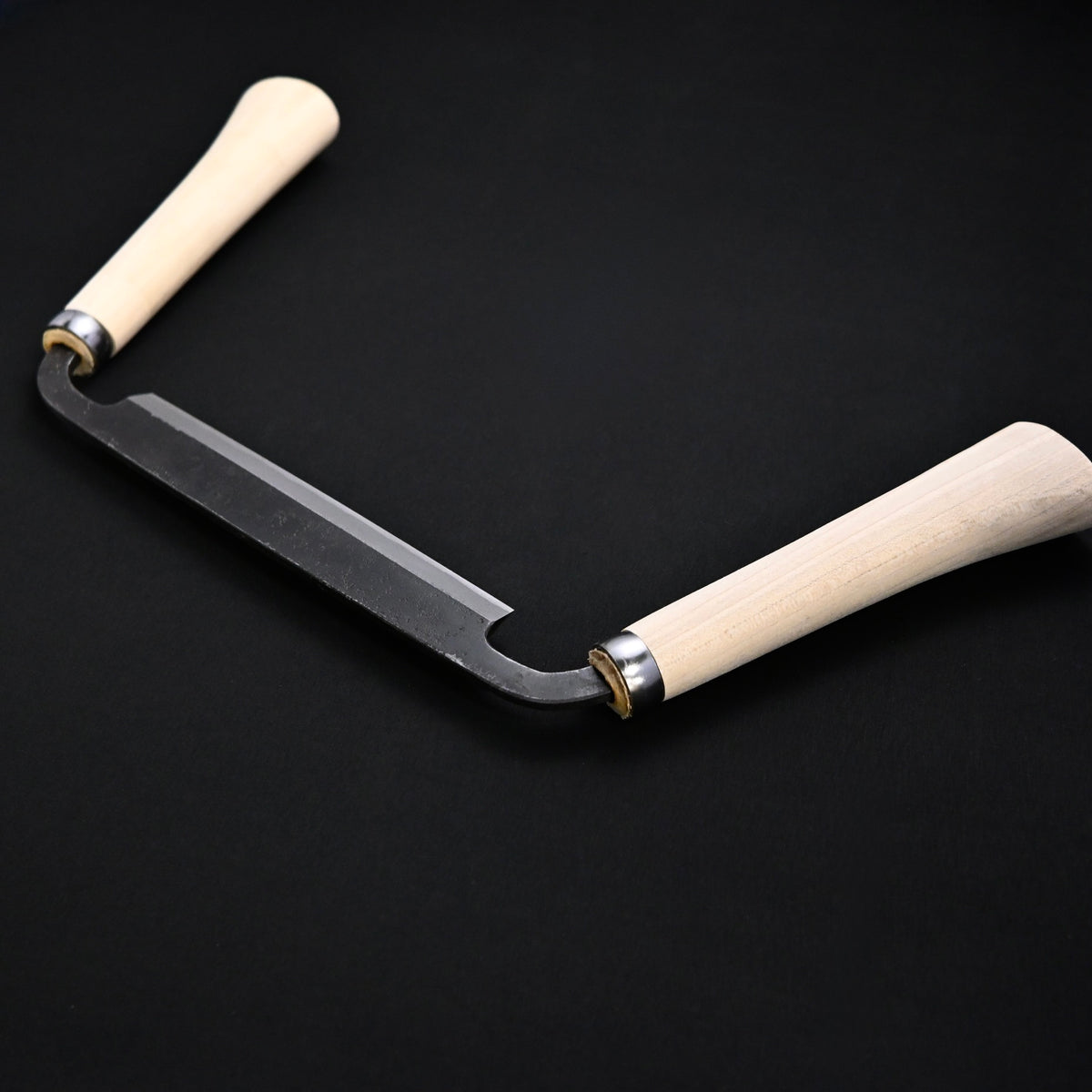 #2 Hinadori Sen Woodworking Drawknife Blue Steel  by Nitadori   似鳥作 雛鳥 木工用銑 青紙鋼 (#2)
