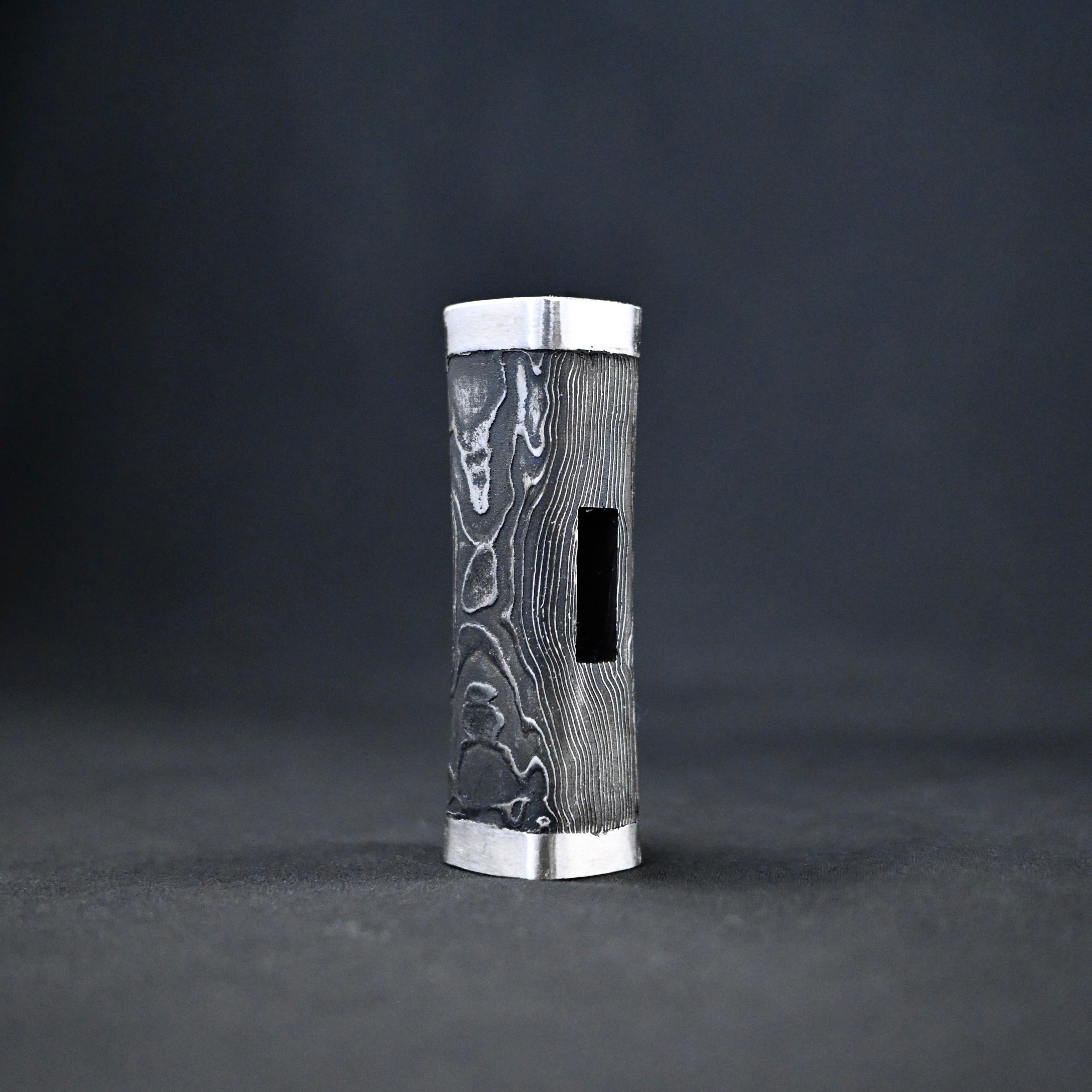 道心斎正行 鋼付四角玄翁 黒木目 80匁   Old stock Masatsura Damascus Hand made Pasting steel  Square Hammers