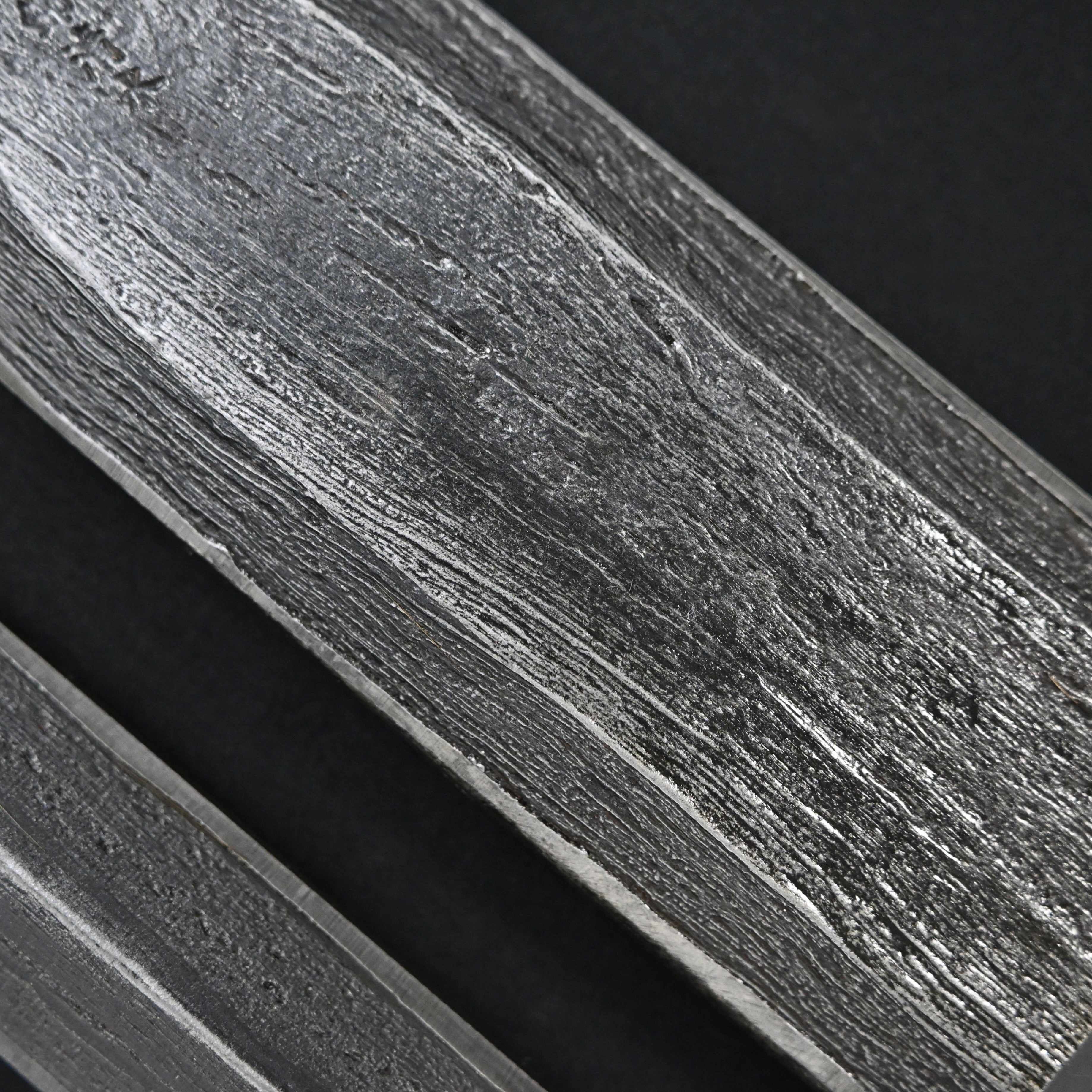 掘出し物  錦清水 木目打捻り 本突き組鑿  48,24mm    Rare Stock Nishiki Kiyomi Mokume Slick Chisels set