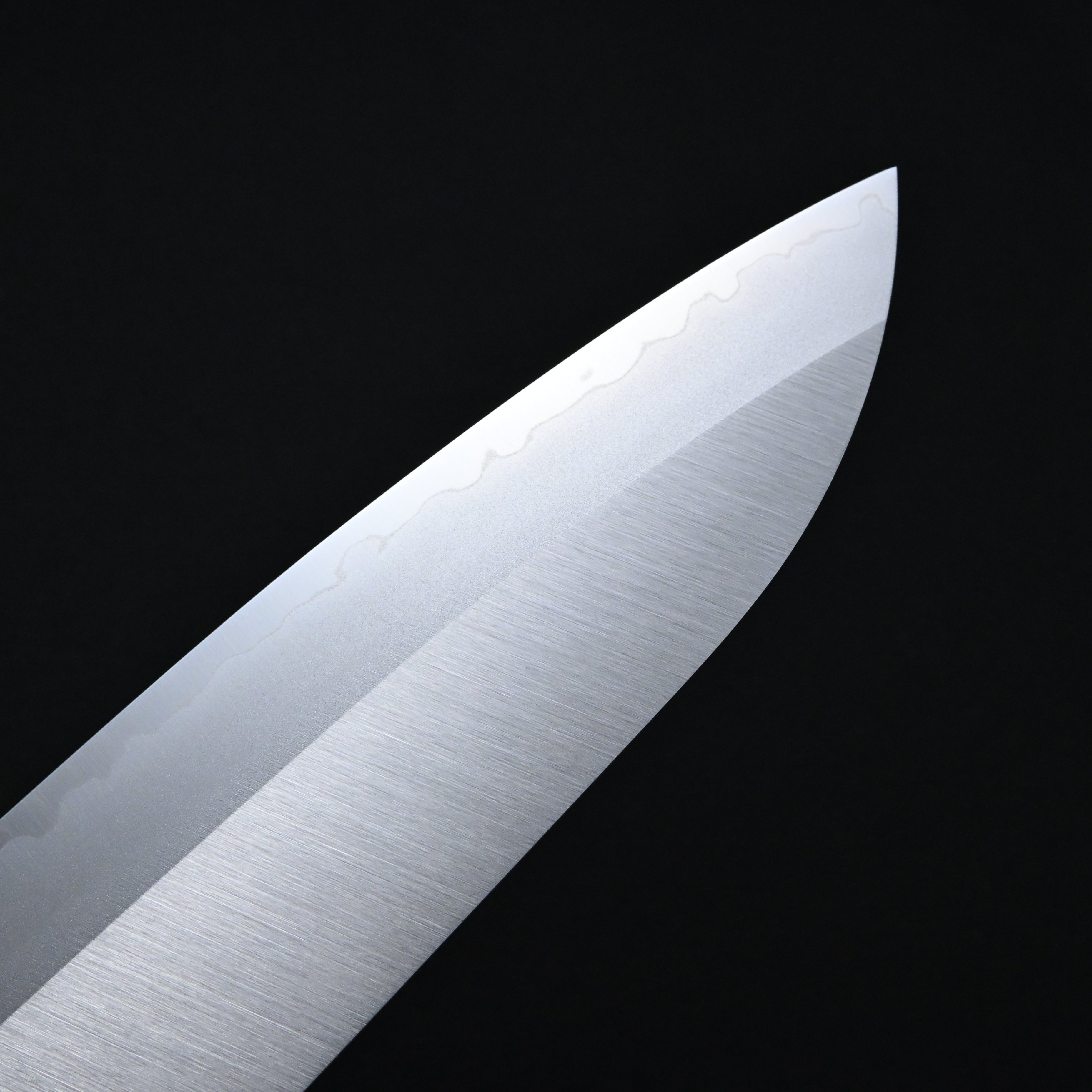 兼常作 本割込DPゴールド 口金付 黒合板柄 三徳型165mm Kanetsune
