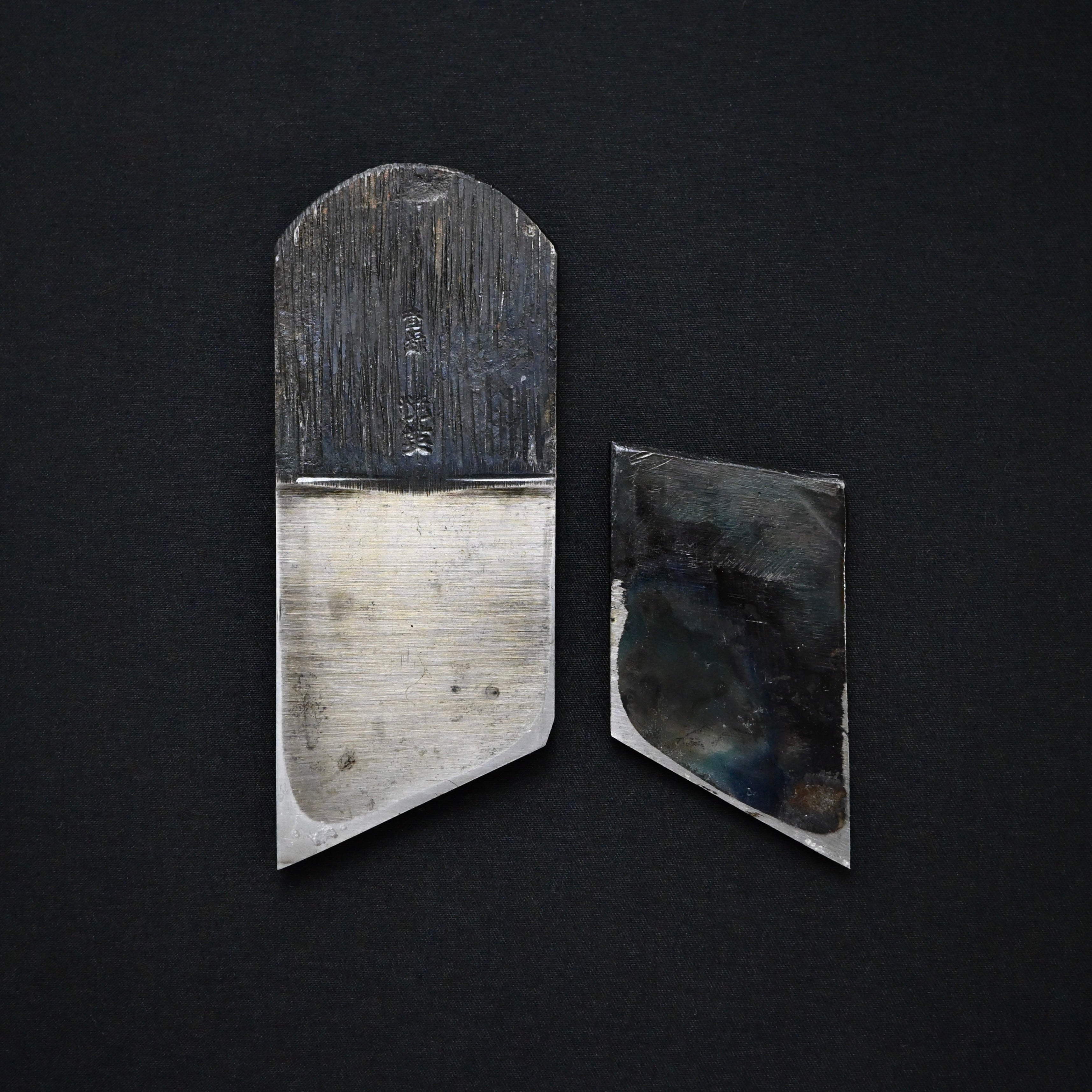 Old stock Etsuei Rabbet Plane with Blue steel Right side 掘出し物 悦英 際鉋 青紙鋼 右