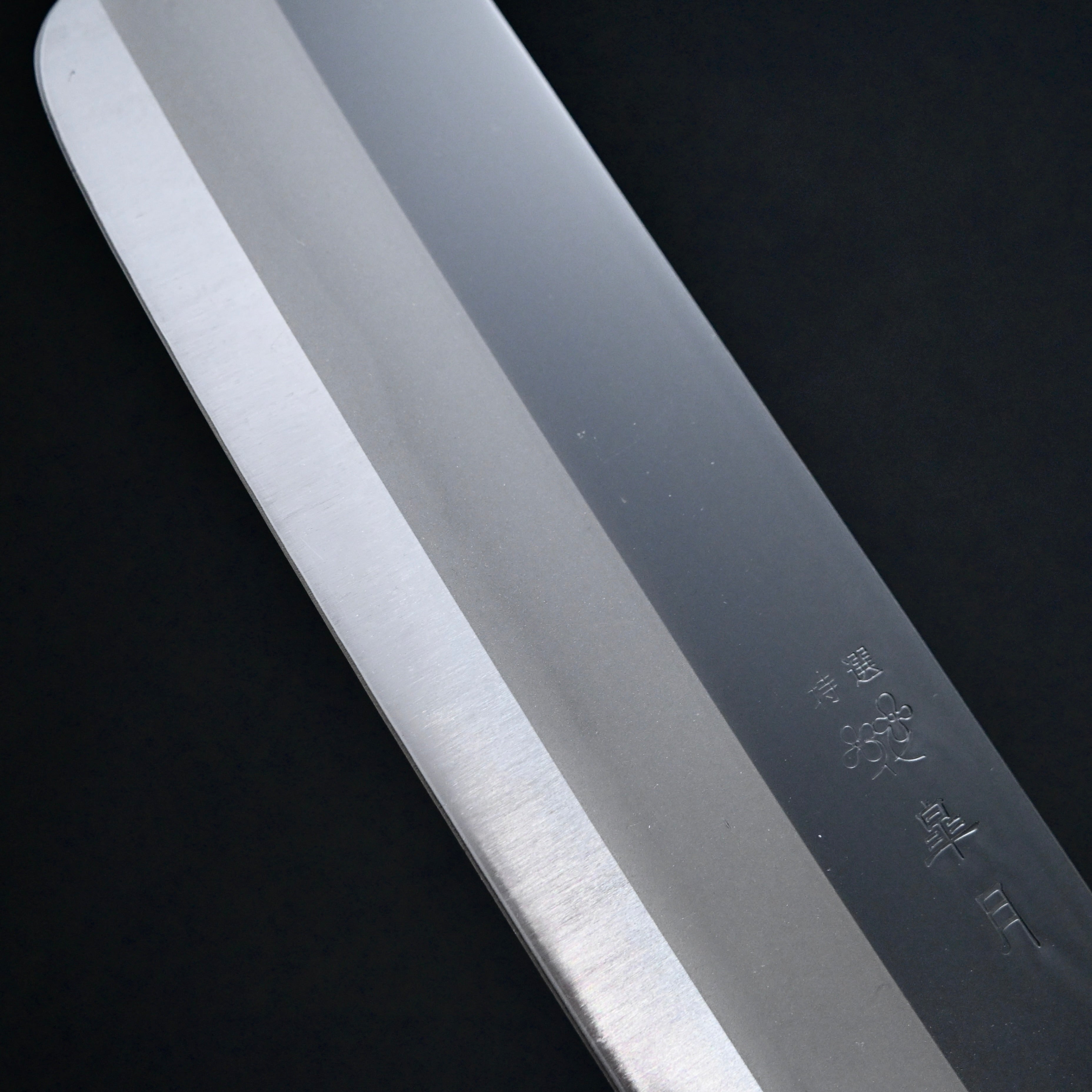 Satsuki Nakiri Knife White Steel intercalation 165mm    皐月 黒打 菜切包丁 165mm 白紙網 本割込
