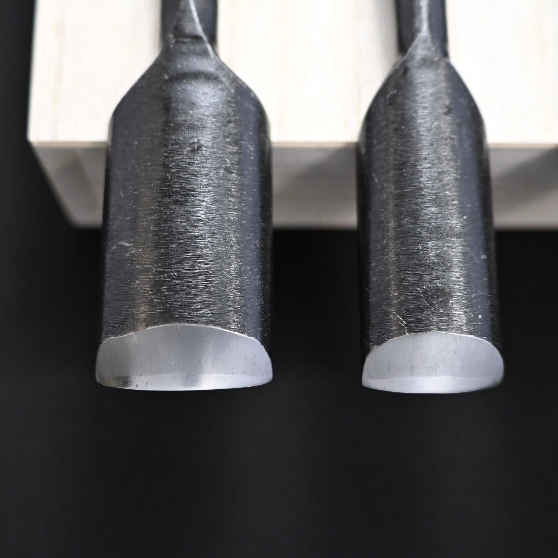 Toshikuni Uchi maru Round chisels set with white steel  利国 内丸組鑿 5本組 Uchimarunomi
