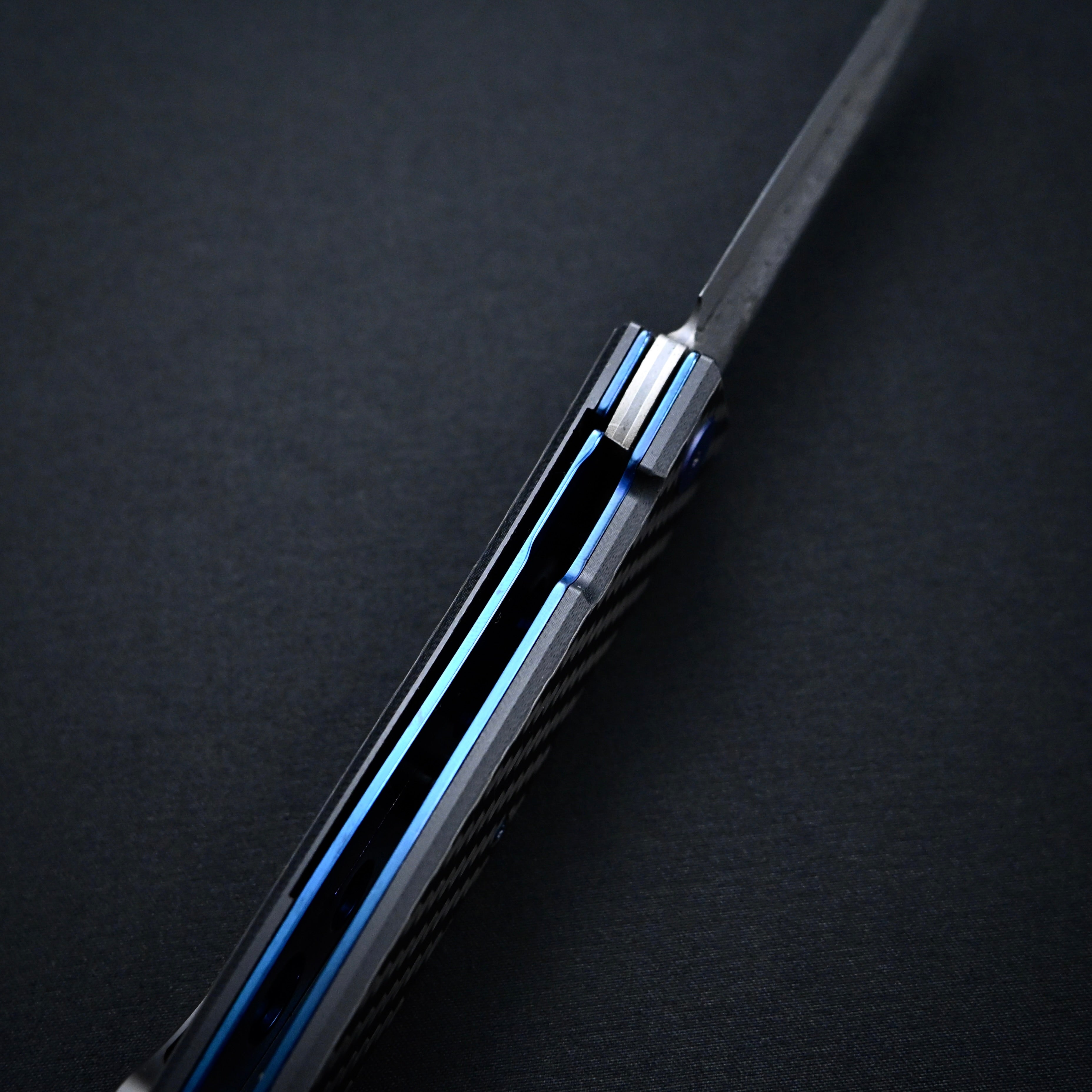 佐治武士作 ZOLDYCK ダマスカス折込ナイフ85ｍｍ   ZOLDYCK Damascus Folding Knife 85mm by Takeshi Saji